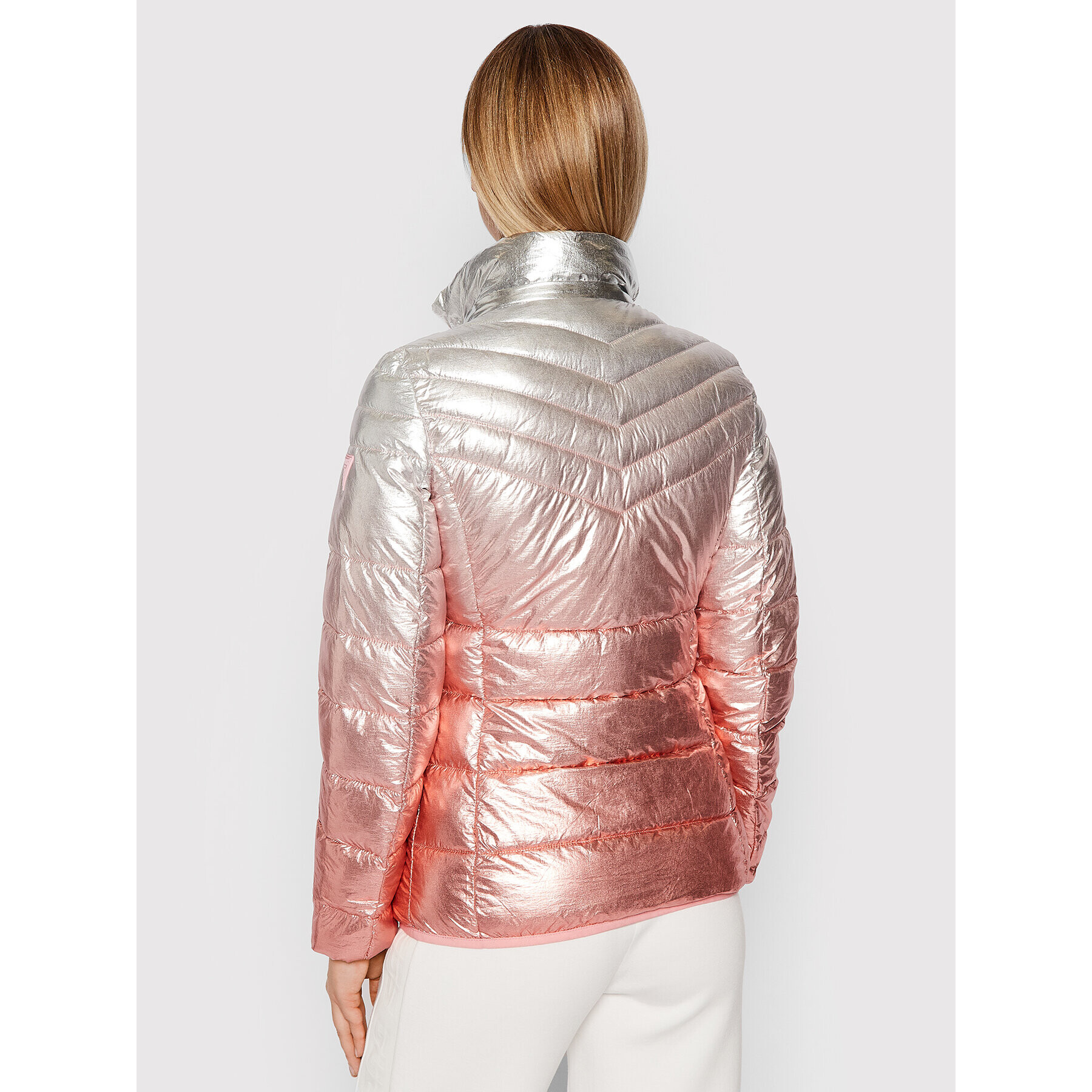 Guess Пухено яке W2RL23 WEGK0 Розов Regular Fit - Pepit.bg