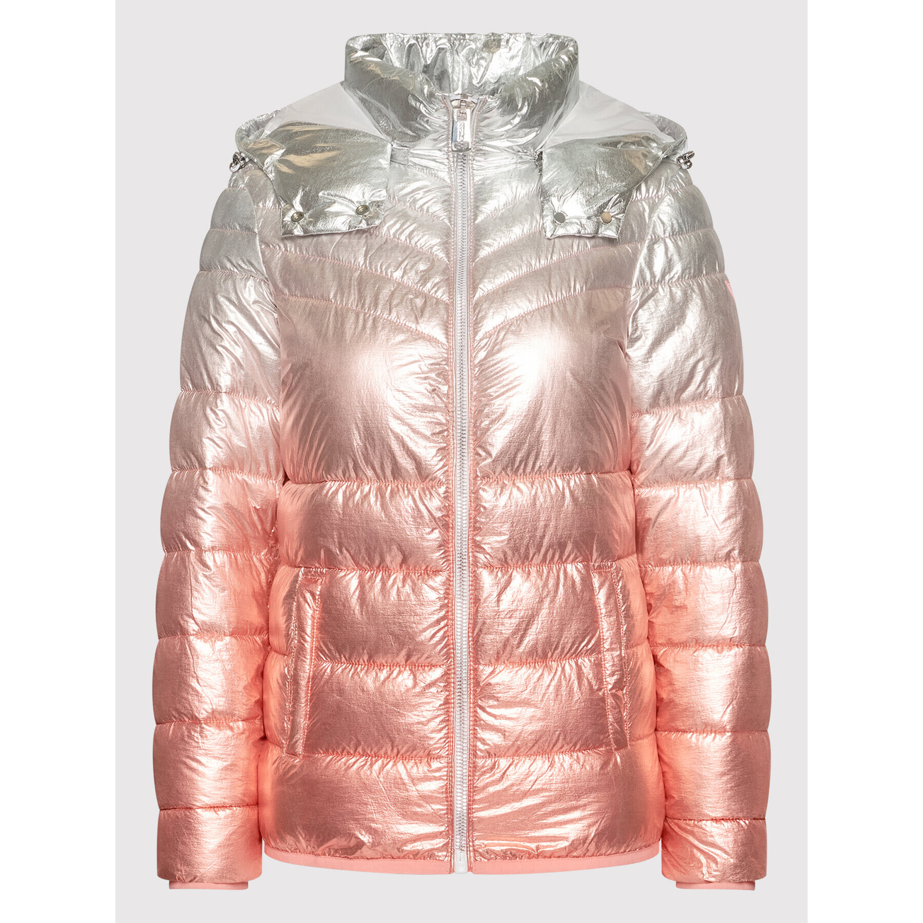 Guess Пухено яке W2RL23 WEGK0 Розов Regular Fit - Pepit.bg