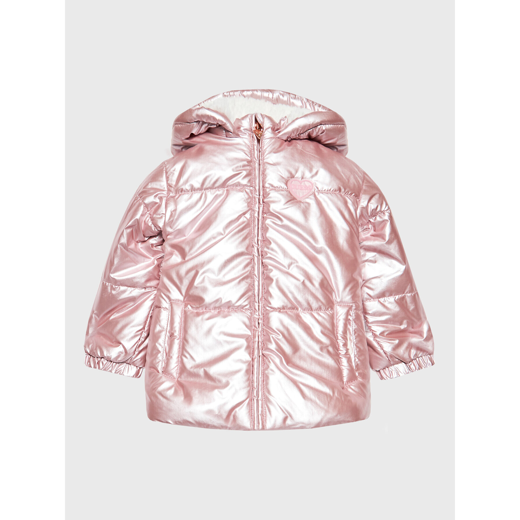 Guess Пухено яке A2BL01 WEYO0 Розов Regular Fit - Pepit.bg