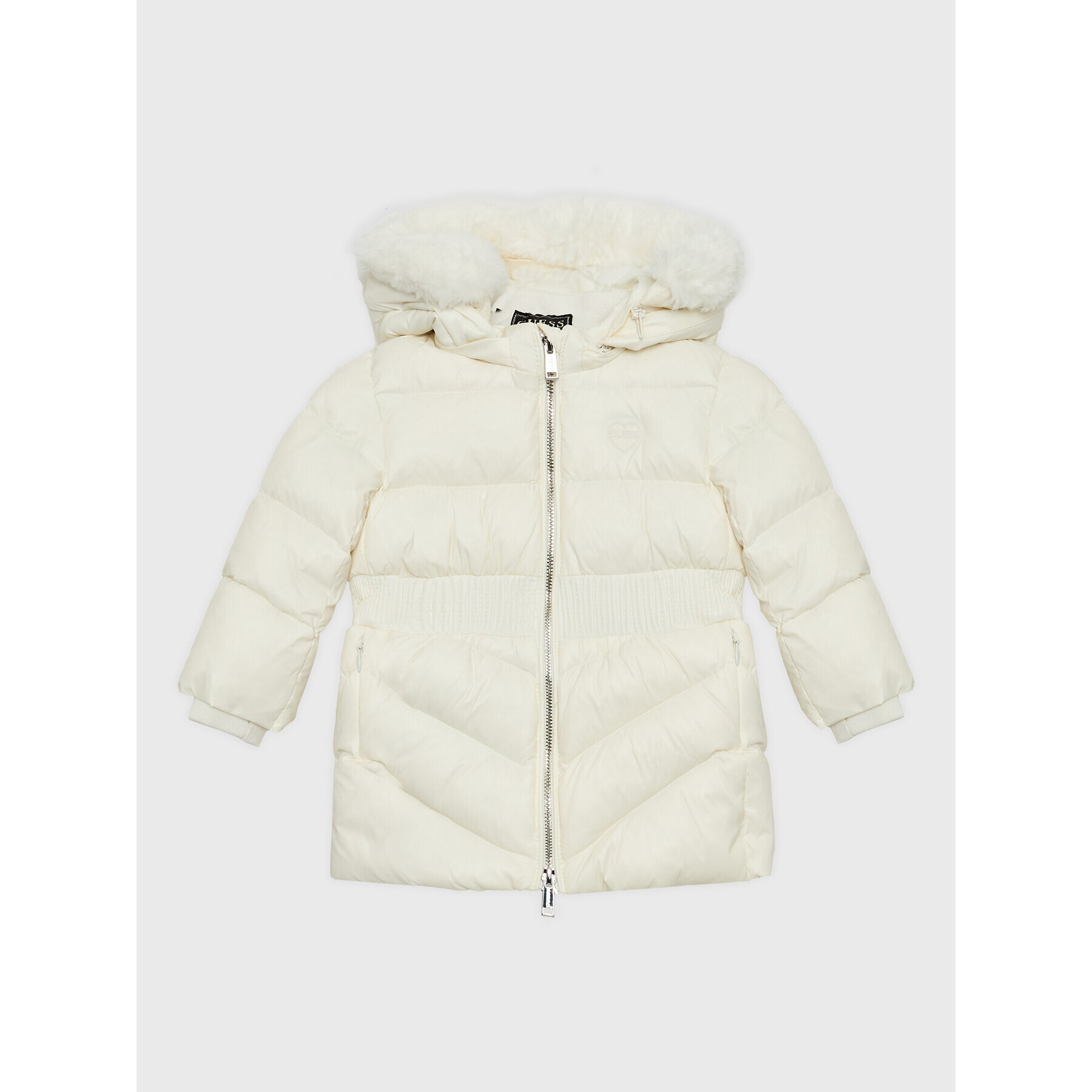 Guess Пухено яке A2BL03 WB080 Бял Regular Fit - Pepit.bg