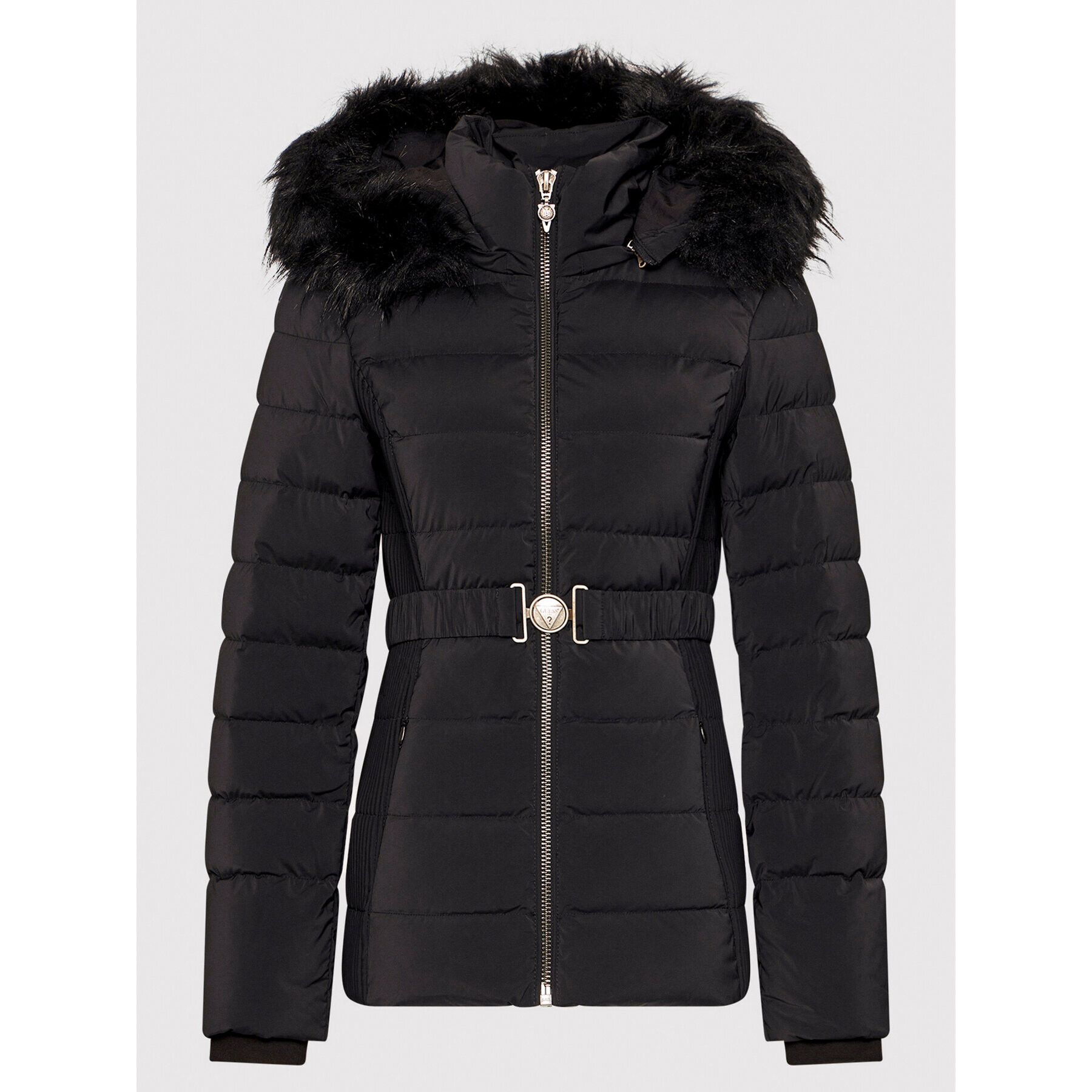 Guess Пухено яке Claudia W1BL33 WE4P2 Черен Regular Fit - Pepit.bg