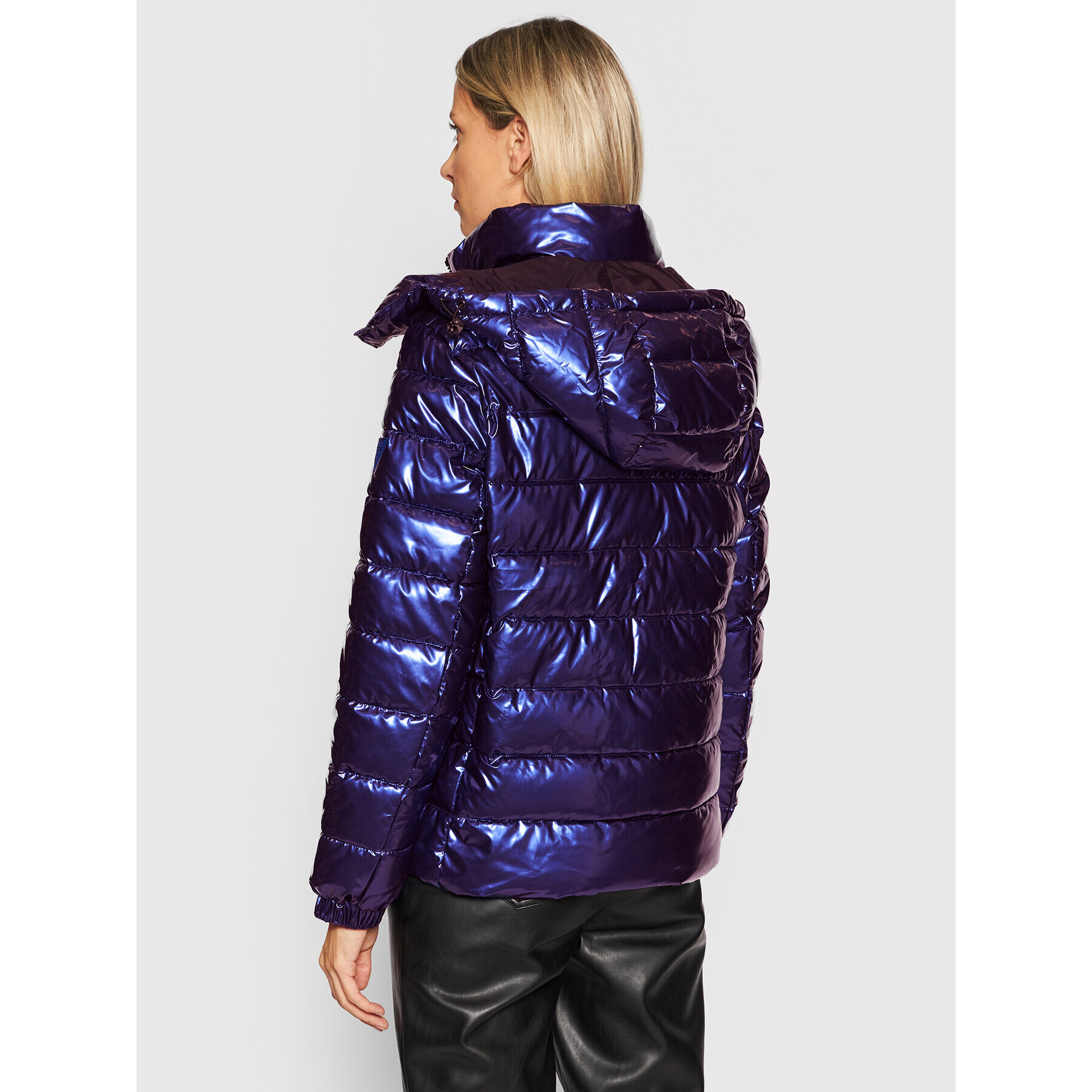 Guess Пухено яке Fiorenza W1BL00 WEB40 Син Boxy Fit - Pepit.bg