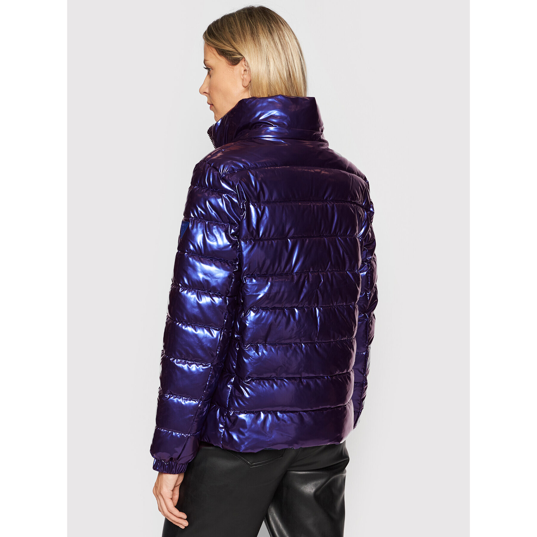 Guess Пухено яке Fiorenza W1BL00 WEB40 Син Boxy Fit - Pepit.bg