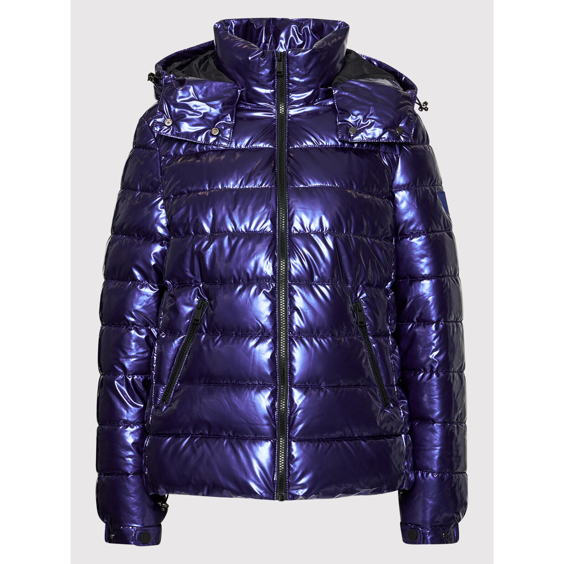 Guess Пухено яке Fiorenza W1BL00 WEB40 Син Boxy Fit - Pepit.bg
