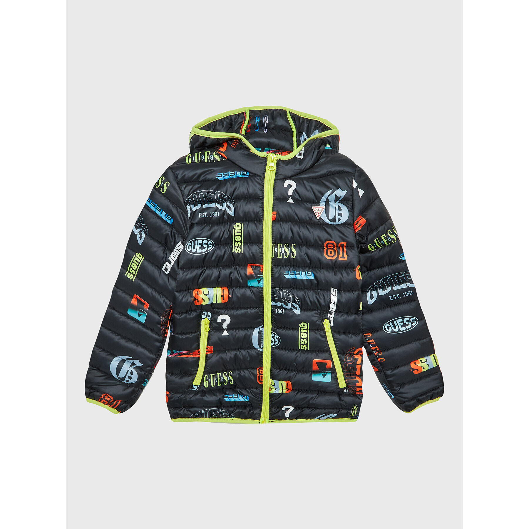 Guess Пухено яке H3RJ05 WB310 Черен Regular Fit - Pepit.bg