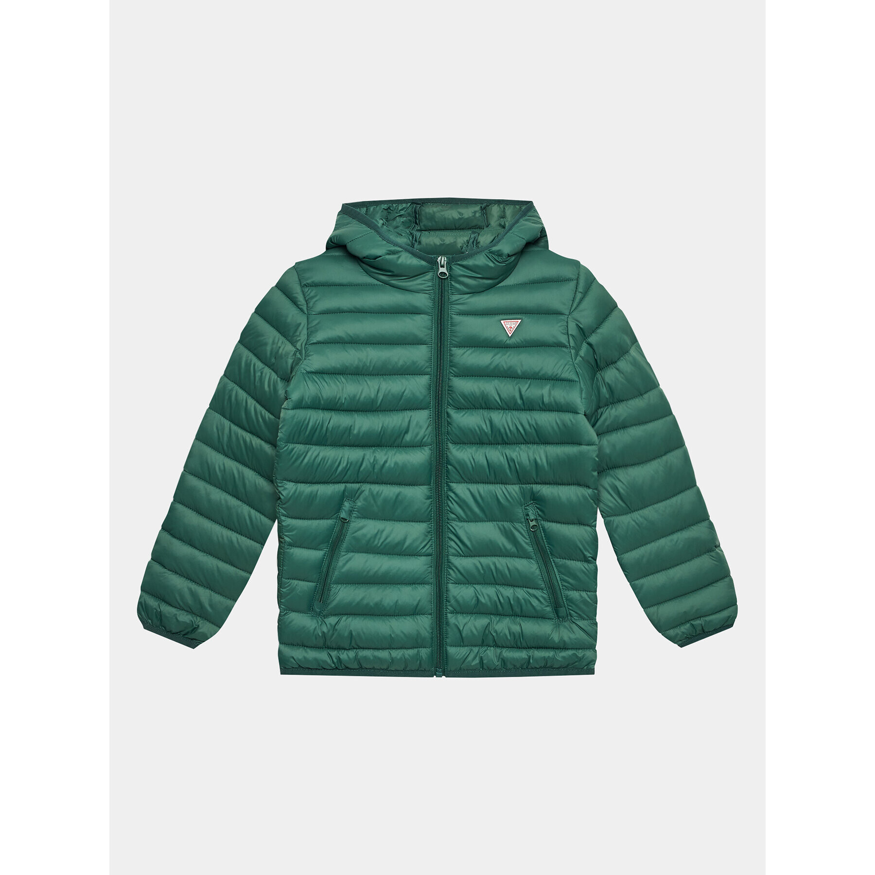 Guess Пухено яке H93J00 WCAO0 Зелен Regular Fit - Pepit.bg