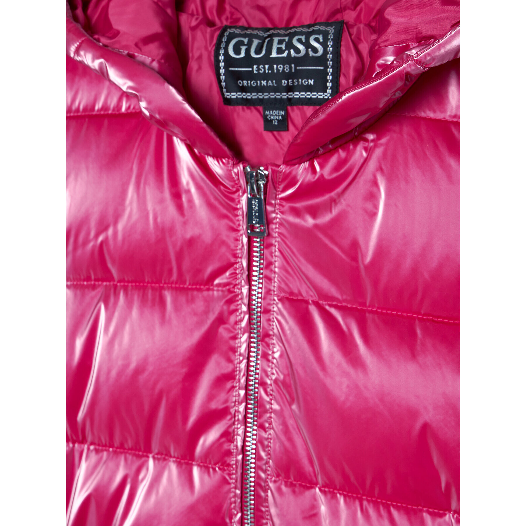 Guess Пухено яке J0BL11 WDCN0 Розов Regular Fit - Pepit.bg