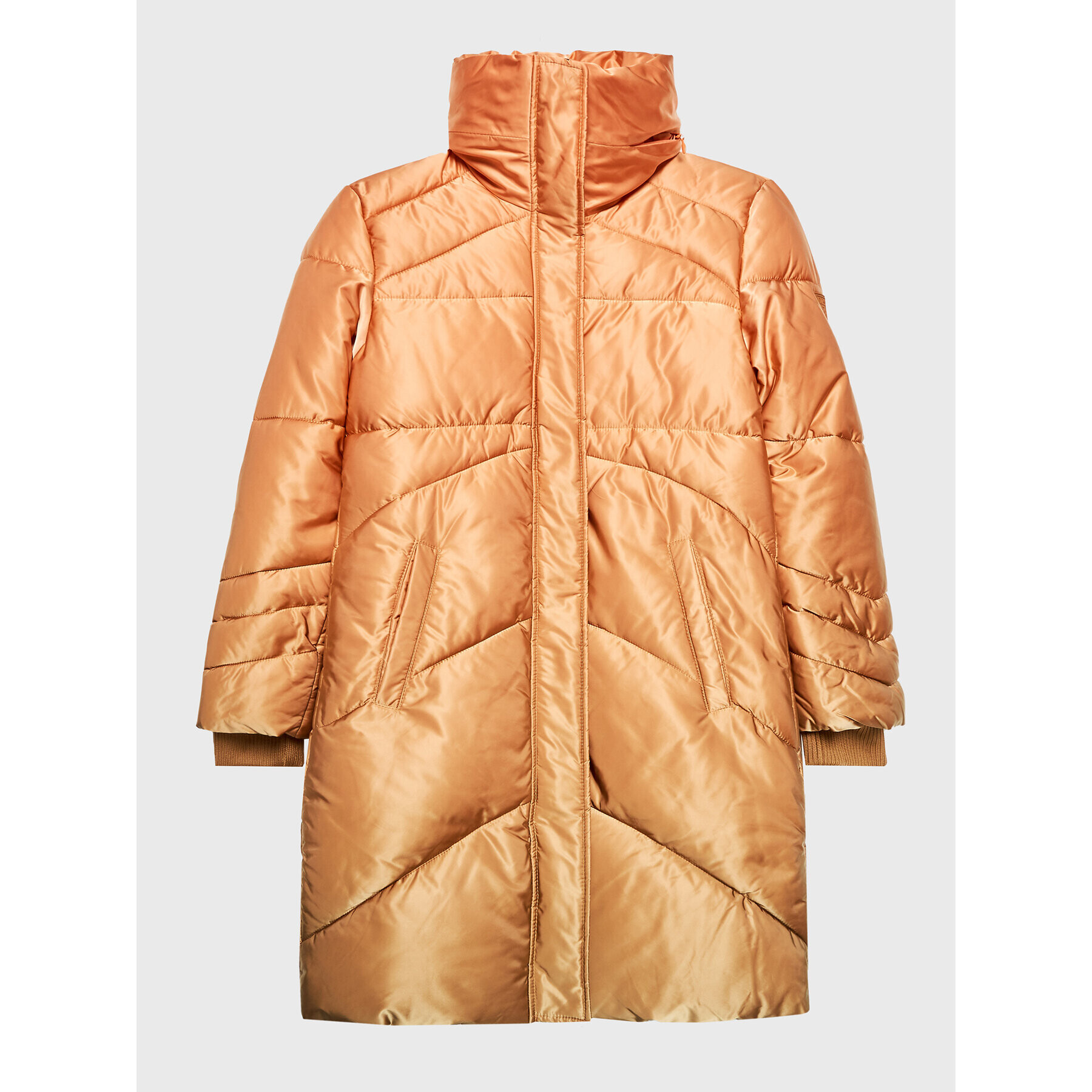 Guess Пухено яке J2BL23 WF170 Оранжев Regular Fit - Pepit.bg