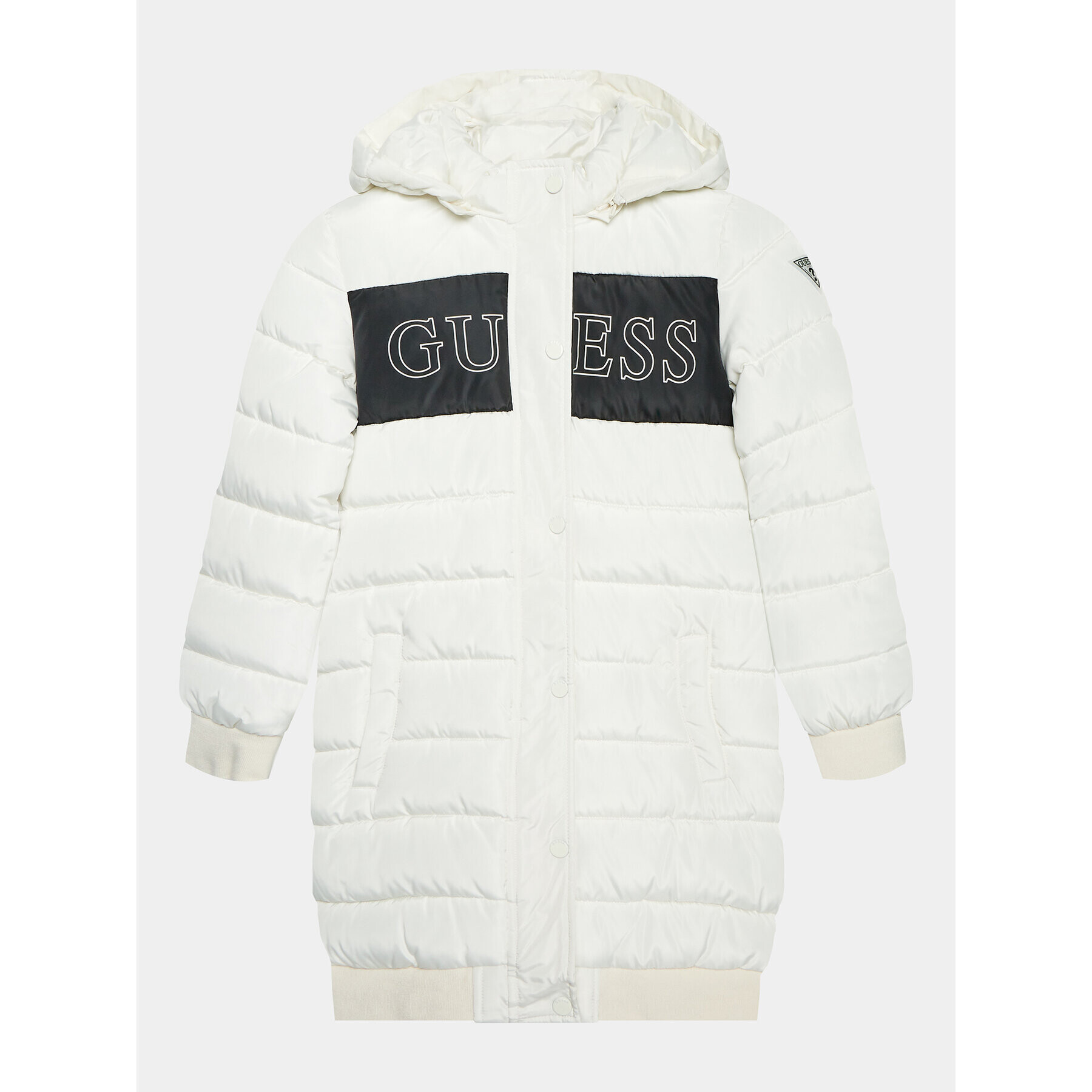 Guess Пухено яке J3BL02 WB240 Екрю Regular Fit - Pepit.bg