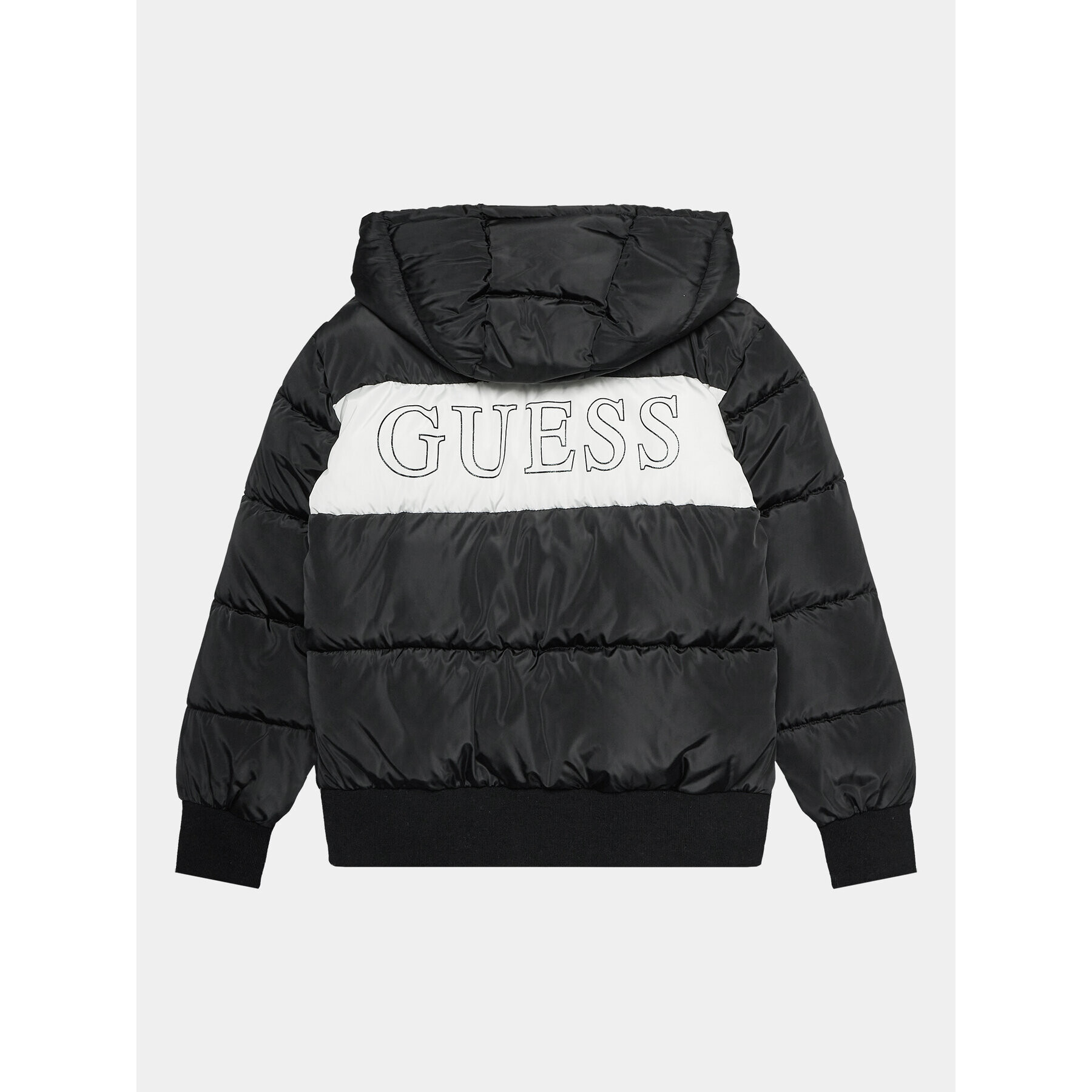 Guess Пухено яке J3BL04 WB240 Черен Regular Fit - Pepit.bg