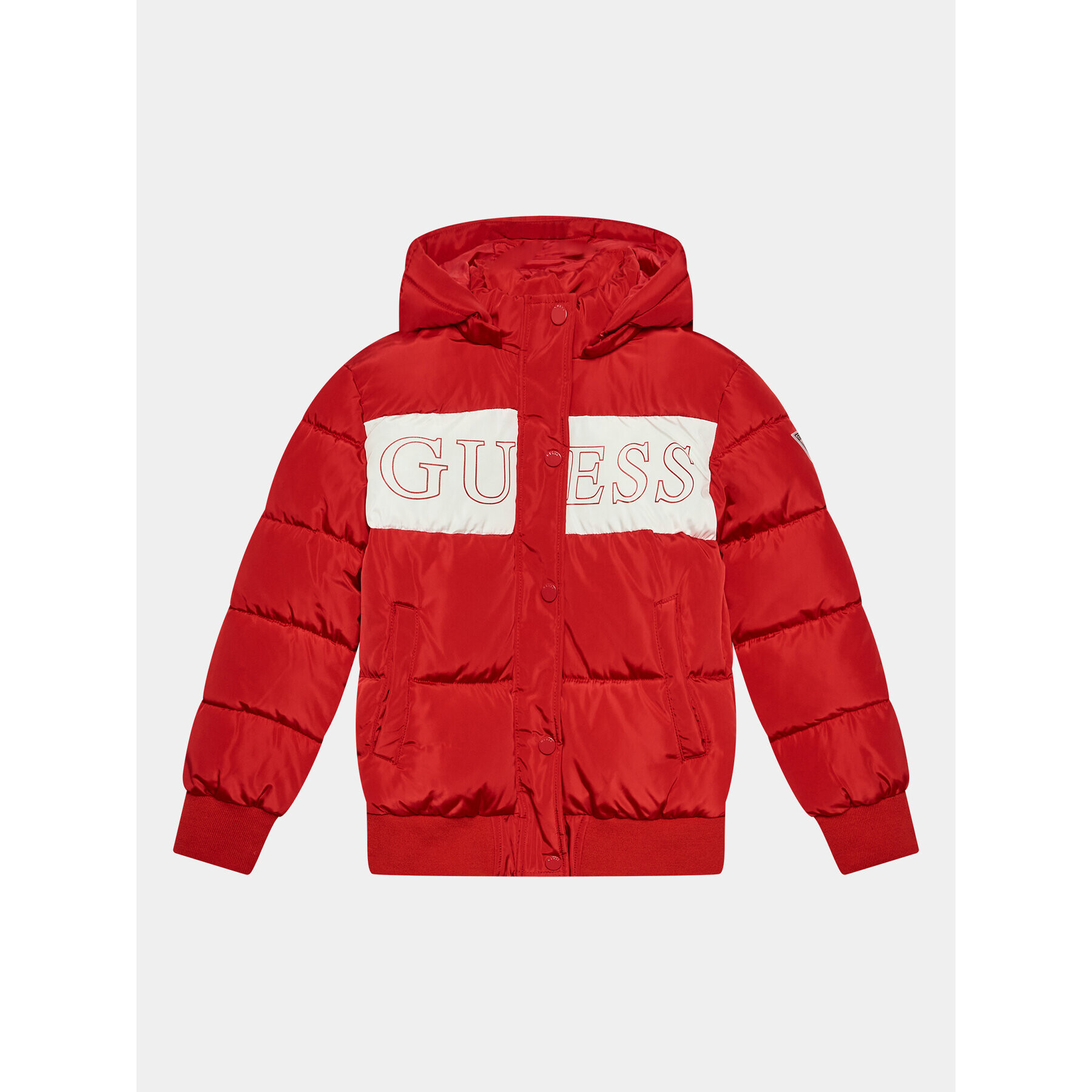 Guess Пухено яке J3BL04 WB240 Червен Regular Fit - Pepit.bg