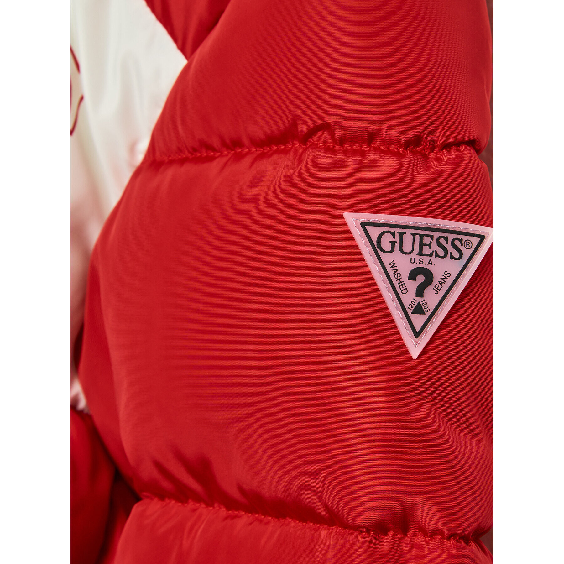 Guess Пухено яке J3BL04 WB240 Червен Regular Fit - Pepit.bg