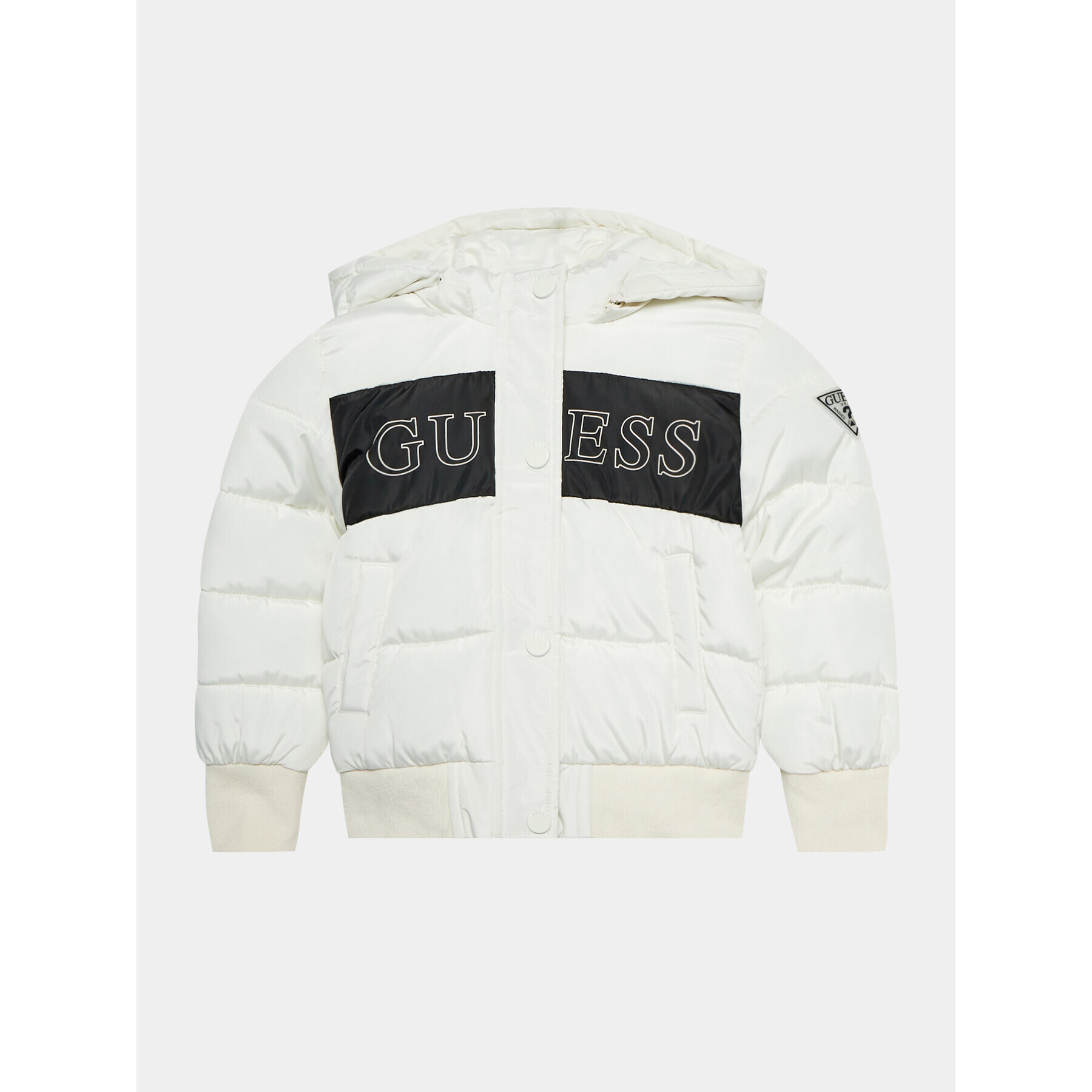 Guess Пухено яке J3BL04 WB240 Екрю Regular Fit - Pepit.bg