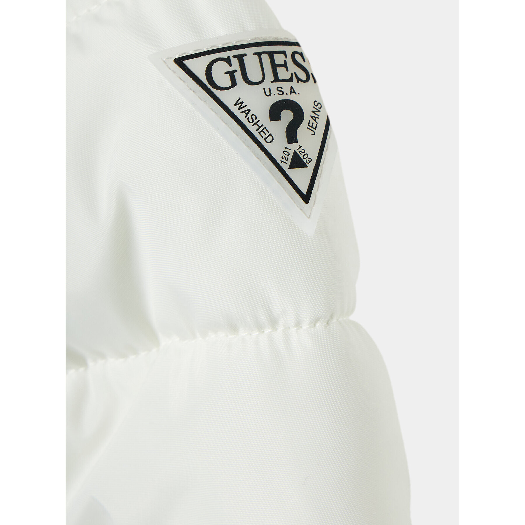 Guess Пухено яке J3BL04 WB240 Екрю Regular Fit - Pepit.bg