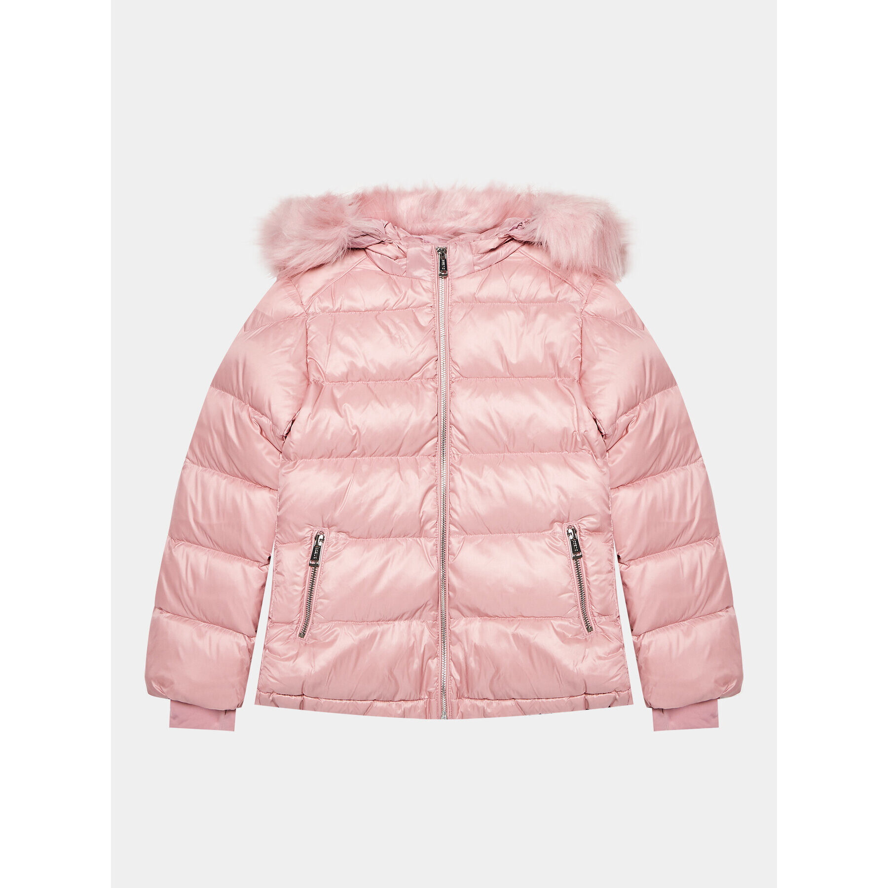 Guess Пухено яке J3BL12 WB080 Розов Regular Fit - Pepit.bg