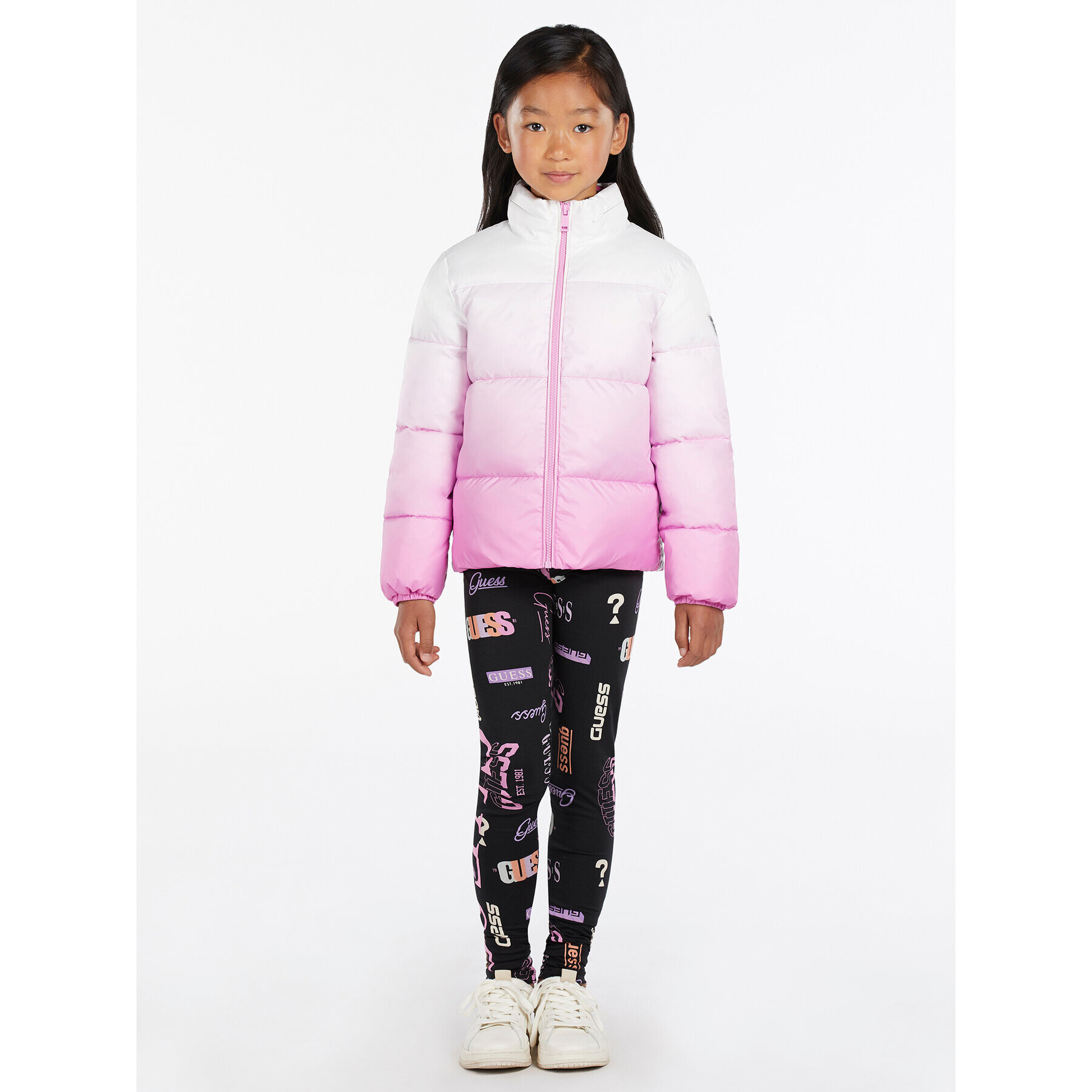 Guess Пухено яке J3RL00 WCFM0 Розов Regular Fit - Pepit.bg