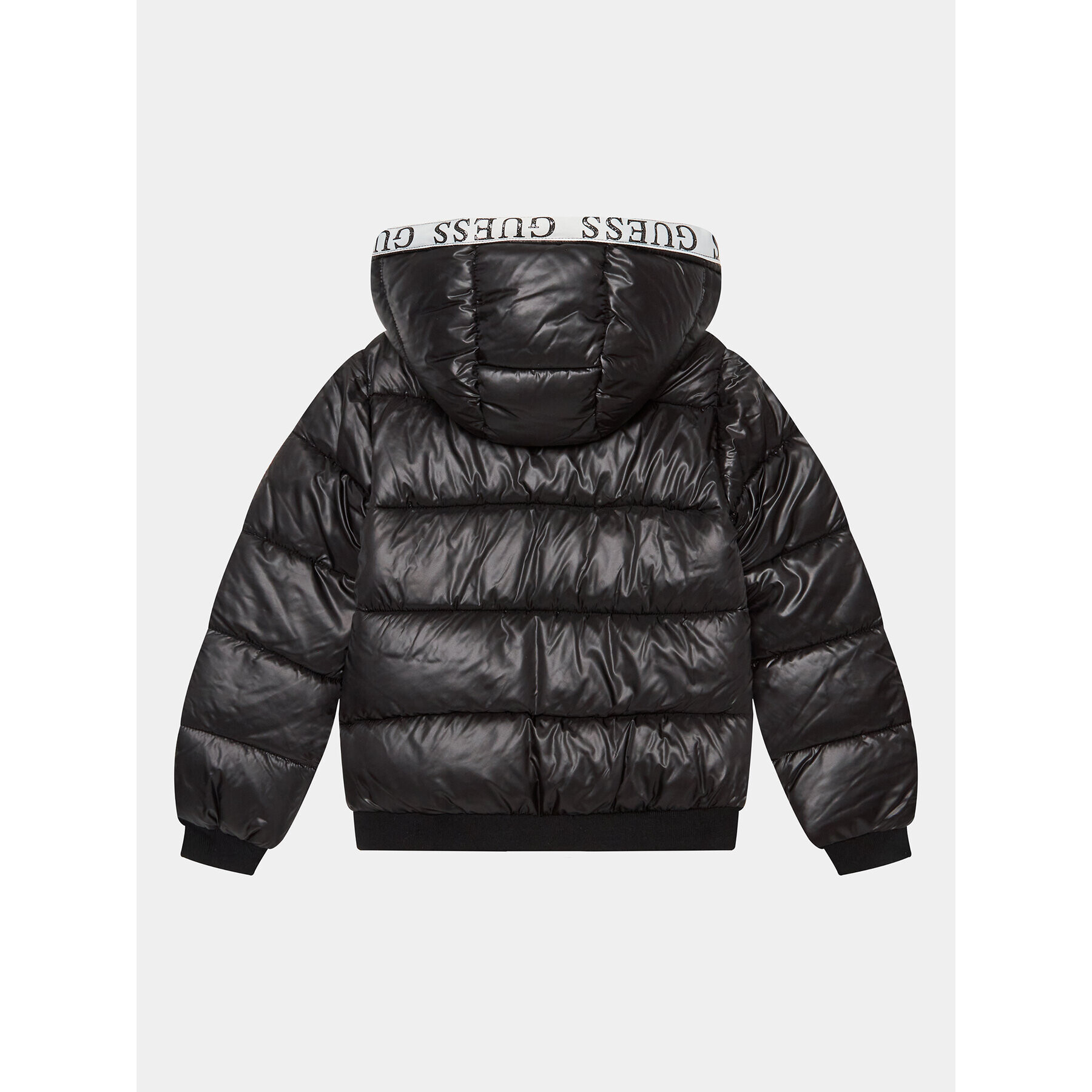 Guess Пухено яке J3YL15 WEGY0 Черен Regular Fit - Pepit.bg