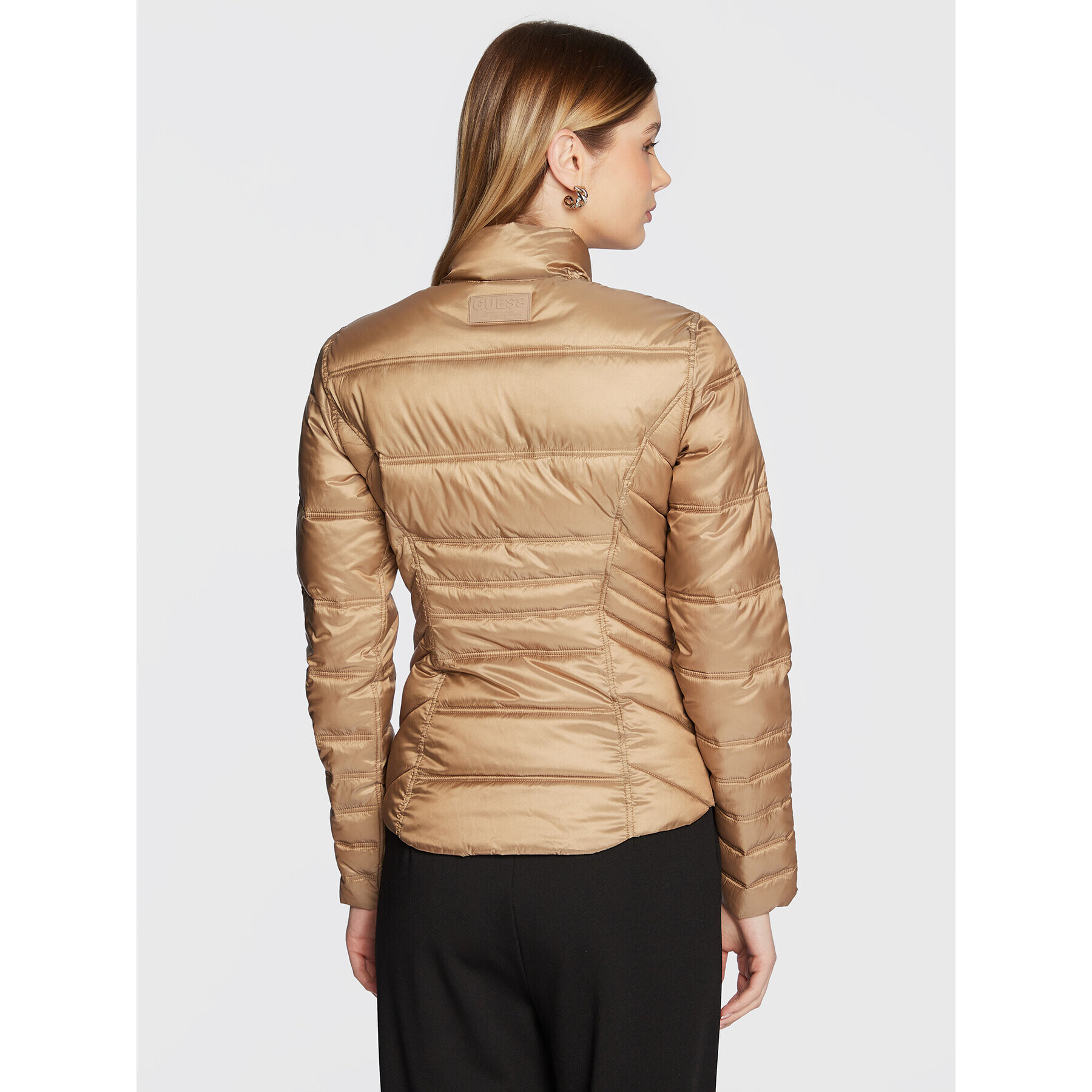 Guess Пухено яке Janis W3RL04 WF5C2 Кафяв Regular Fit - Pepit.bg