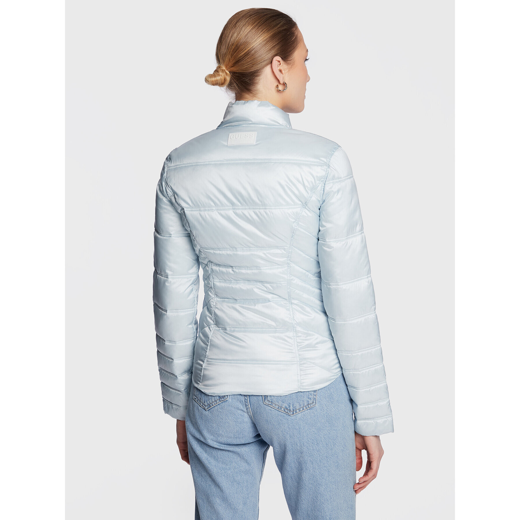 Guess Пухено яке Janis W3RL04 WF5C2 Син Regular Fit - Pepit.bg