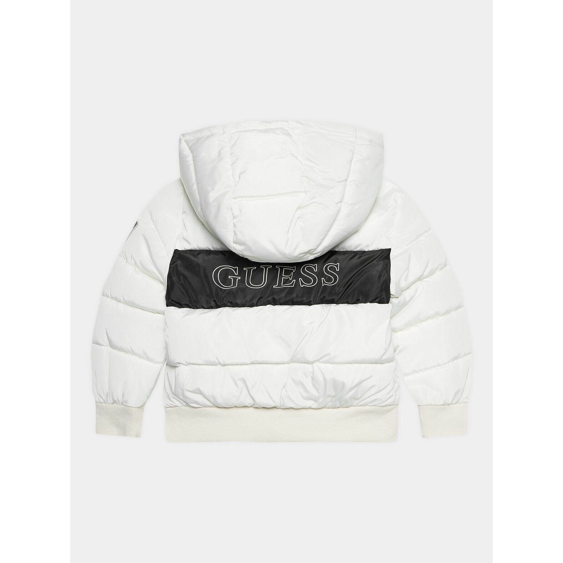 Guess Пухено яке K3BL04 WB240 Екрю Regular Fit - Pepit.bg