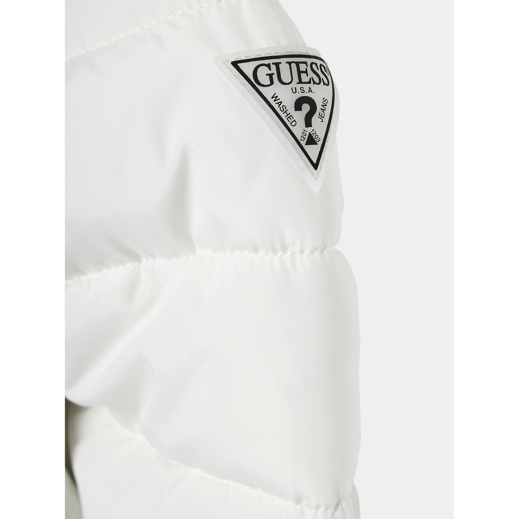 Guess Пухено яке K3BL04 WB240 Екрю Regular Fit - Pepit.bg