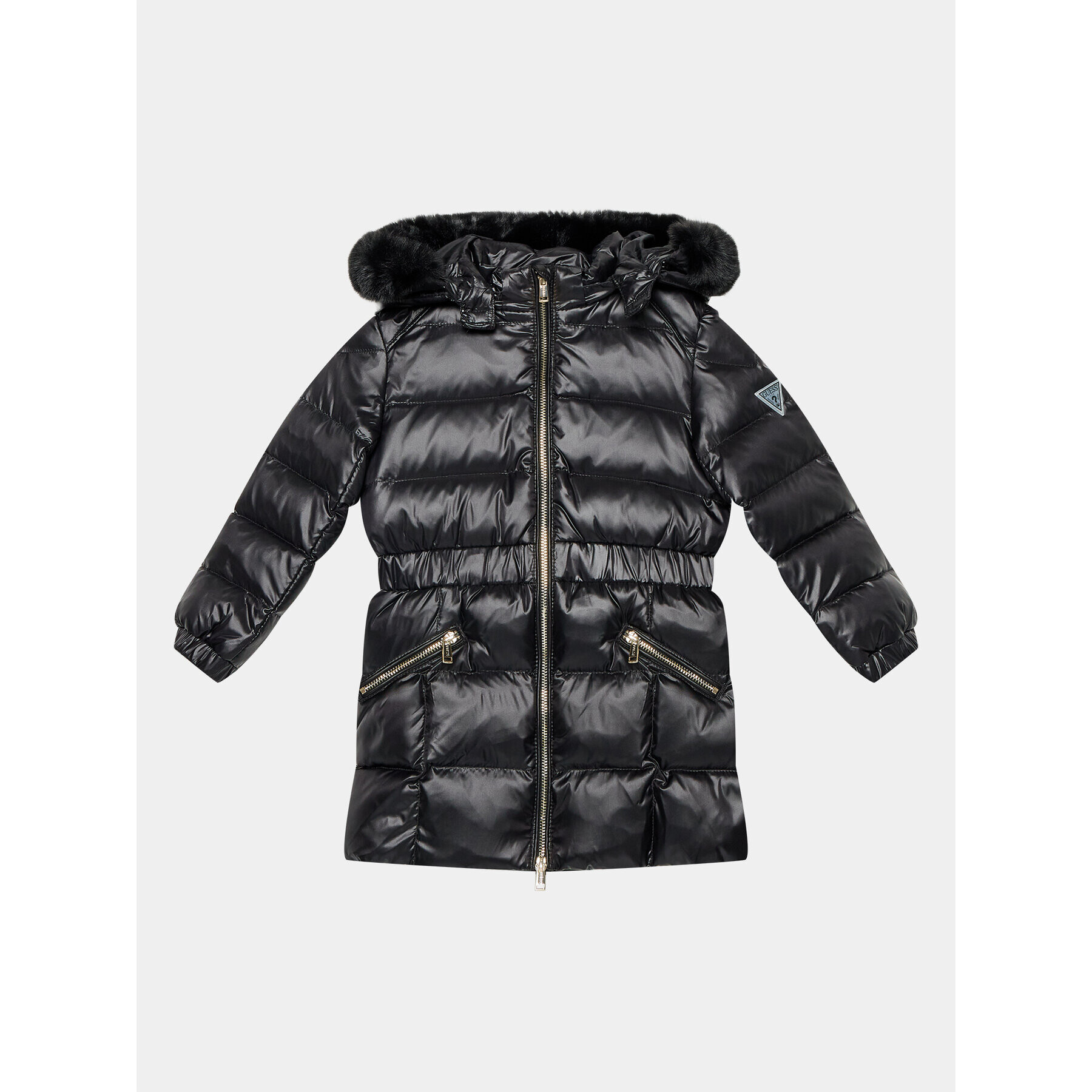 Guess Пухено яке K3BL06 WB080 Черен Regular Fit - Pepit.bg