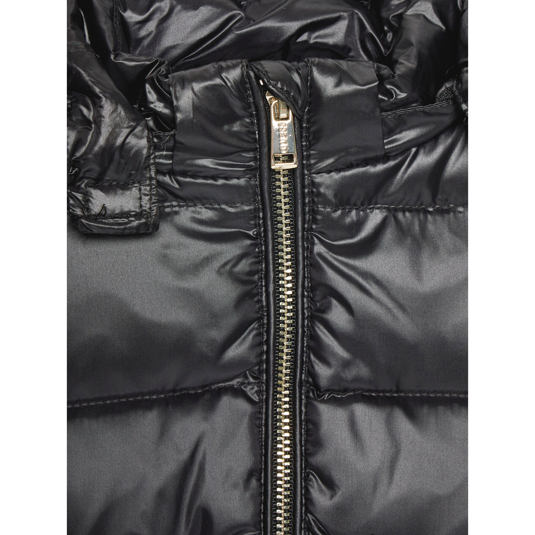 Guess Пухено яке K3BL06 WB080 Черен Regular Fit - Pepit.bg
