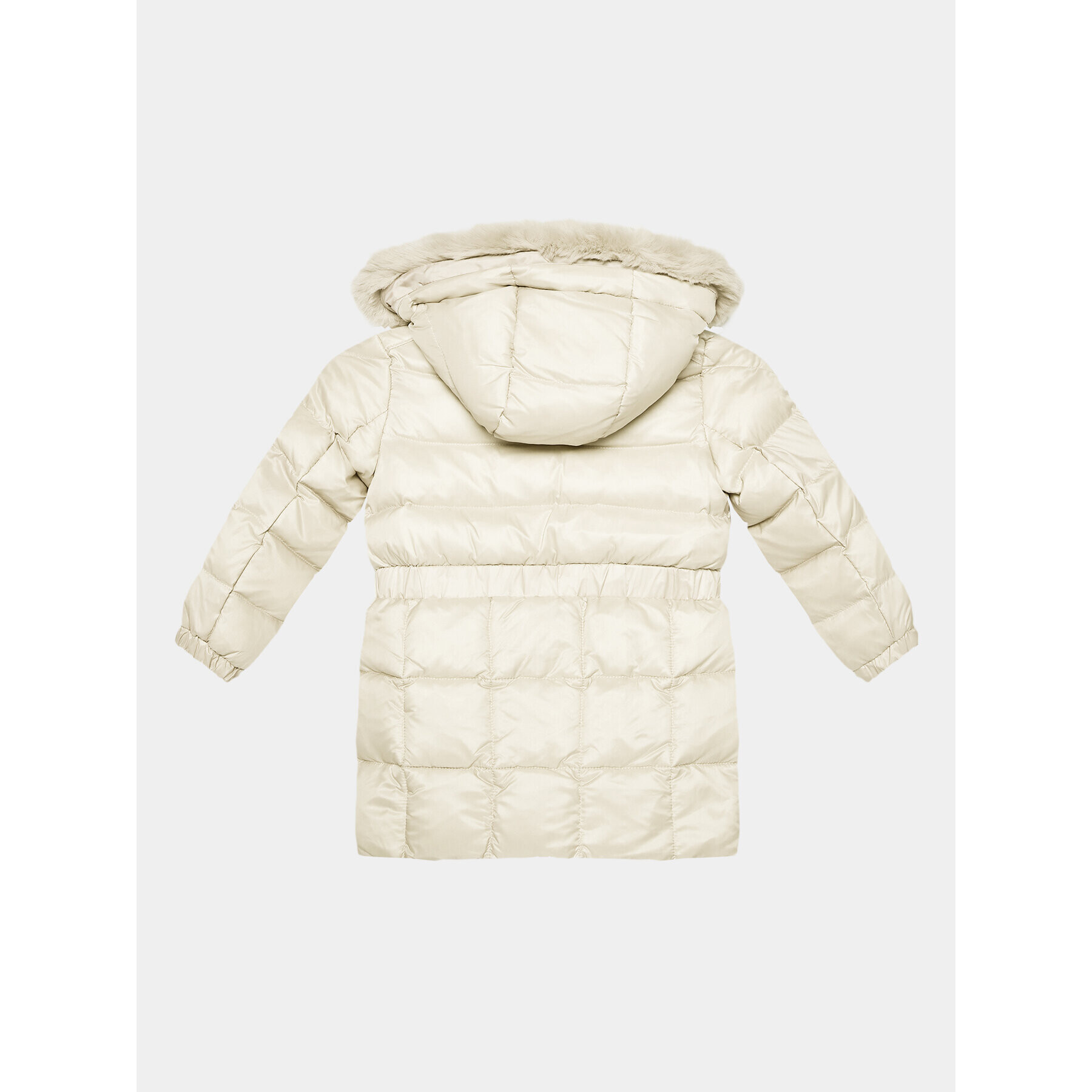 Guess Пухено яке K3BL06 WB080 Екрю Regular Fit - Pepit.bg