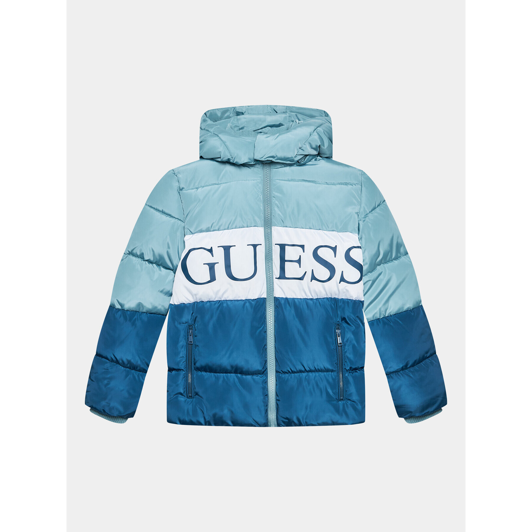 Guess Пухено яке L3BL02 WB240 Син Regular Fit - Pepit.bg
