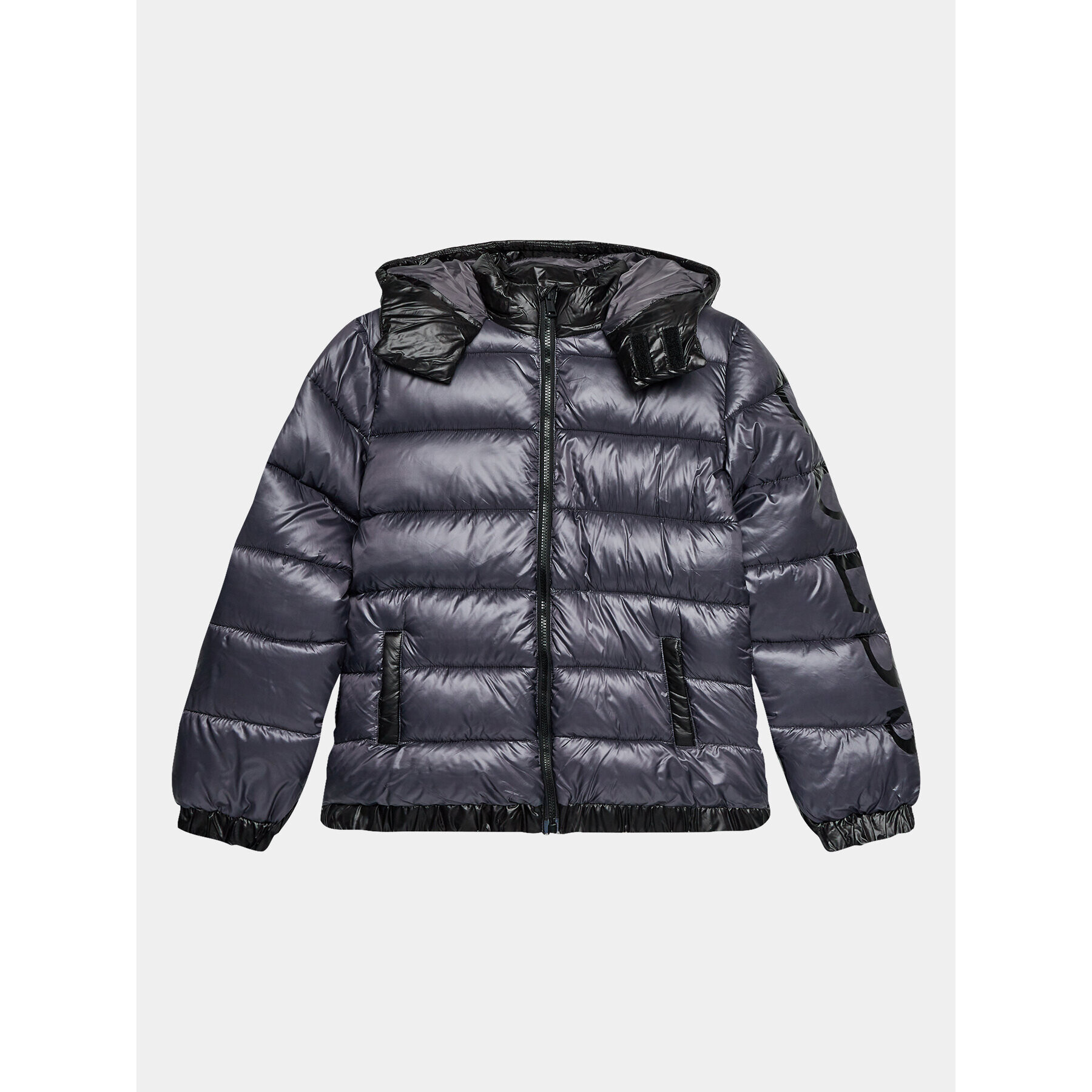 Guess Пухено яке L3BL10 WEGY0 Сив Regular Fit - Pepit.bg