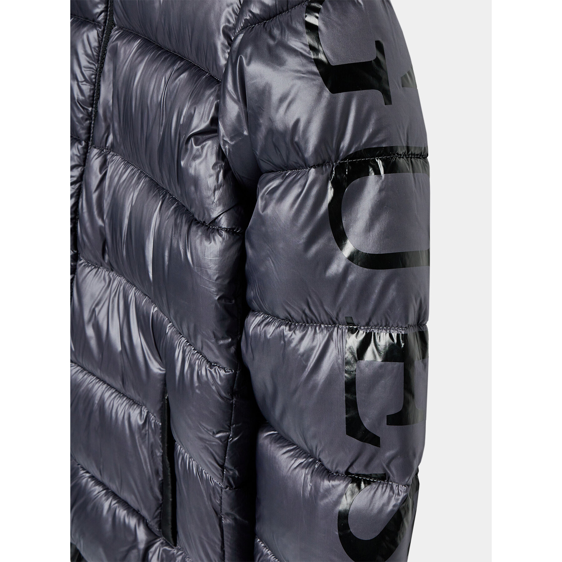 Guess Пухено яке L3BL10 WEGY0 Сив Regular Fit - Pepit.bg