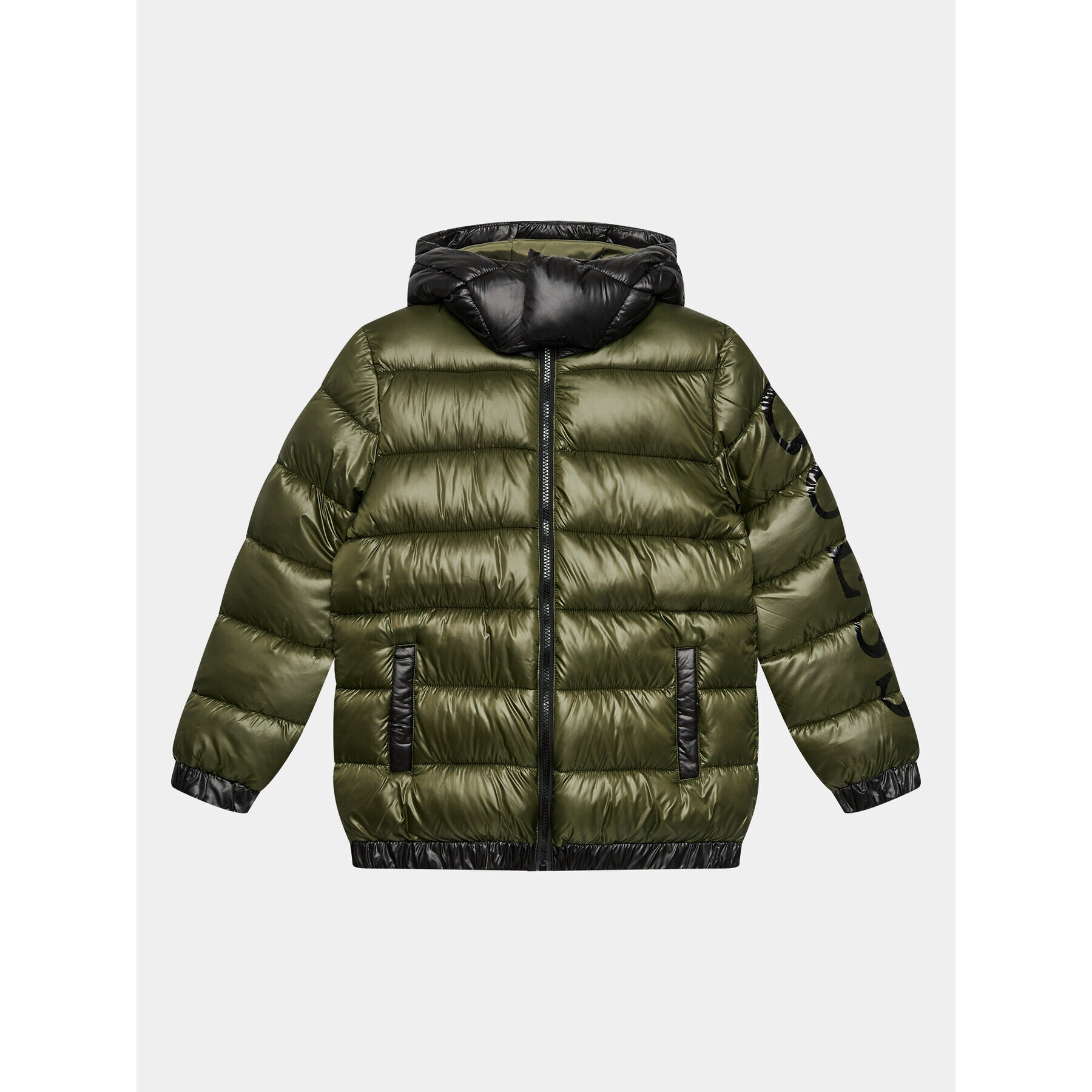 Guess Пухено яке L3BL10 WEGY0 Зелен Regular Fit - Pepit.bg