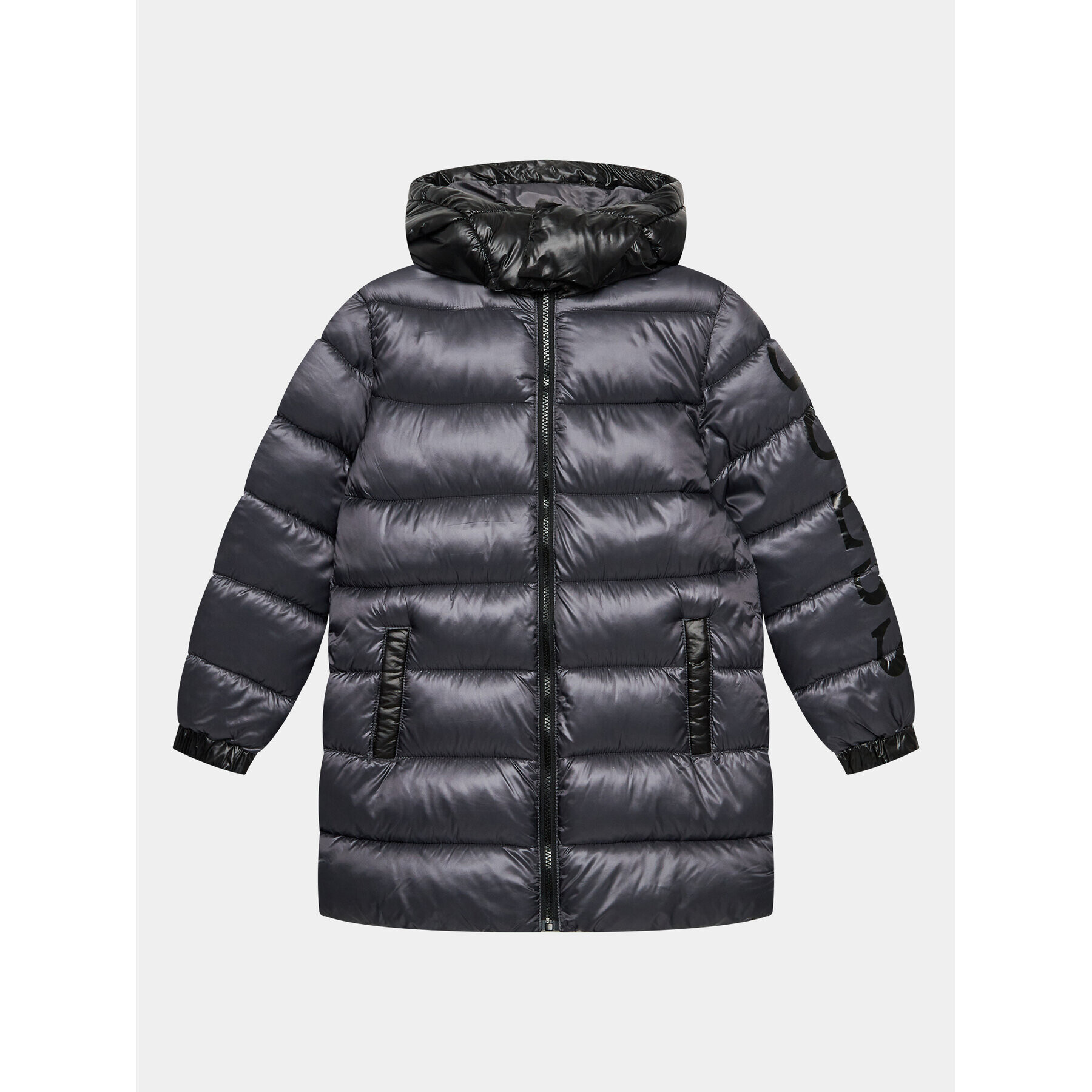 Guess Пухено яке L3BL21 WEGY0 Сив Regular Fit - Pepit.bg