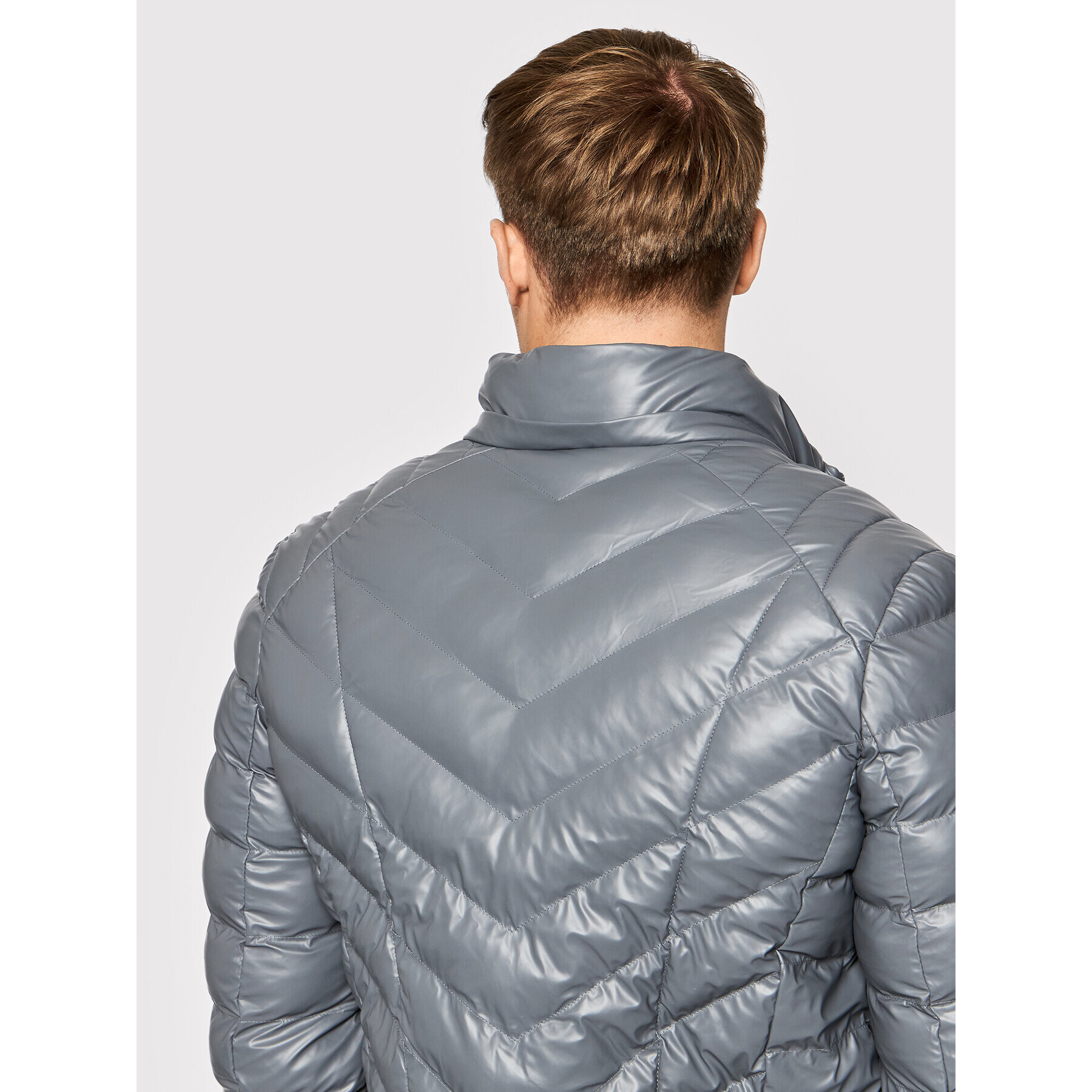 Guess Пухено яке M1BL44 WE7A0 Сив Regular Fit - Pepit.bg