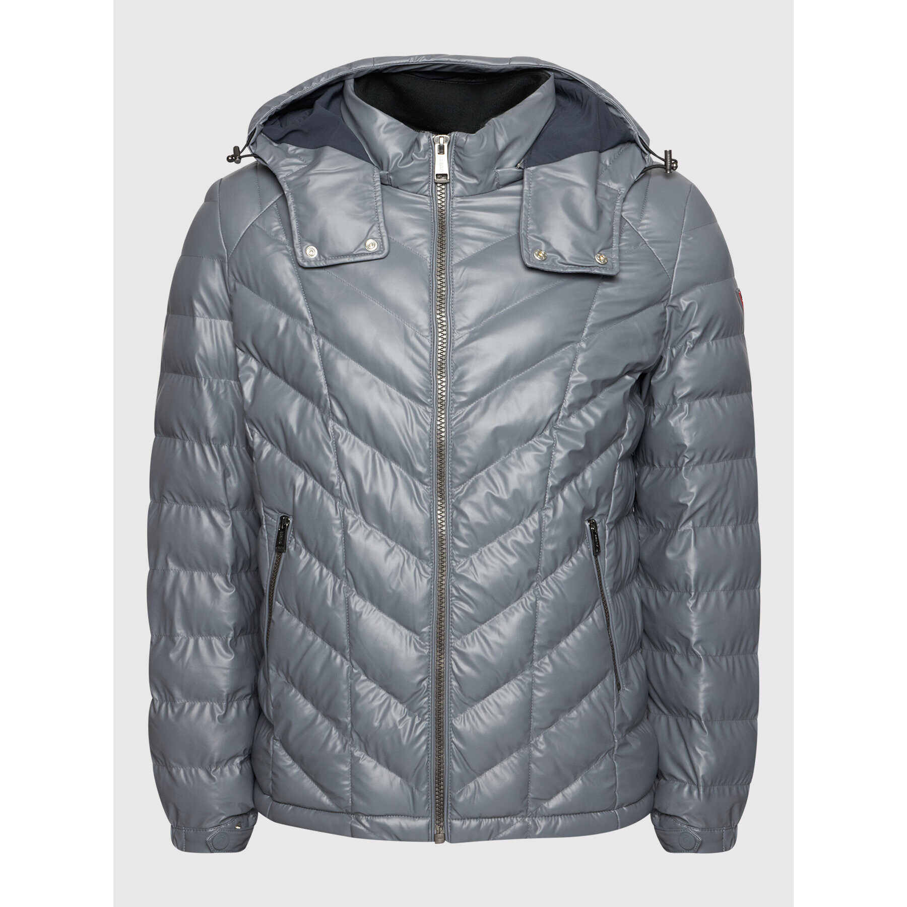 Guess Пухено яке M1BL44 WE7A0 Сив Regular Fit - Pepit.bg