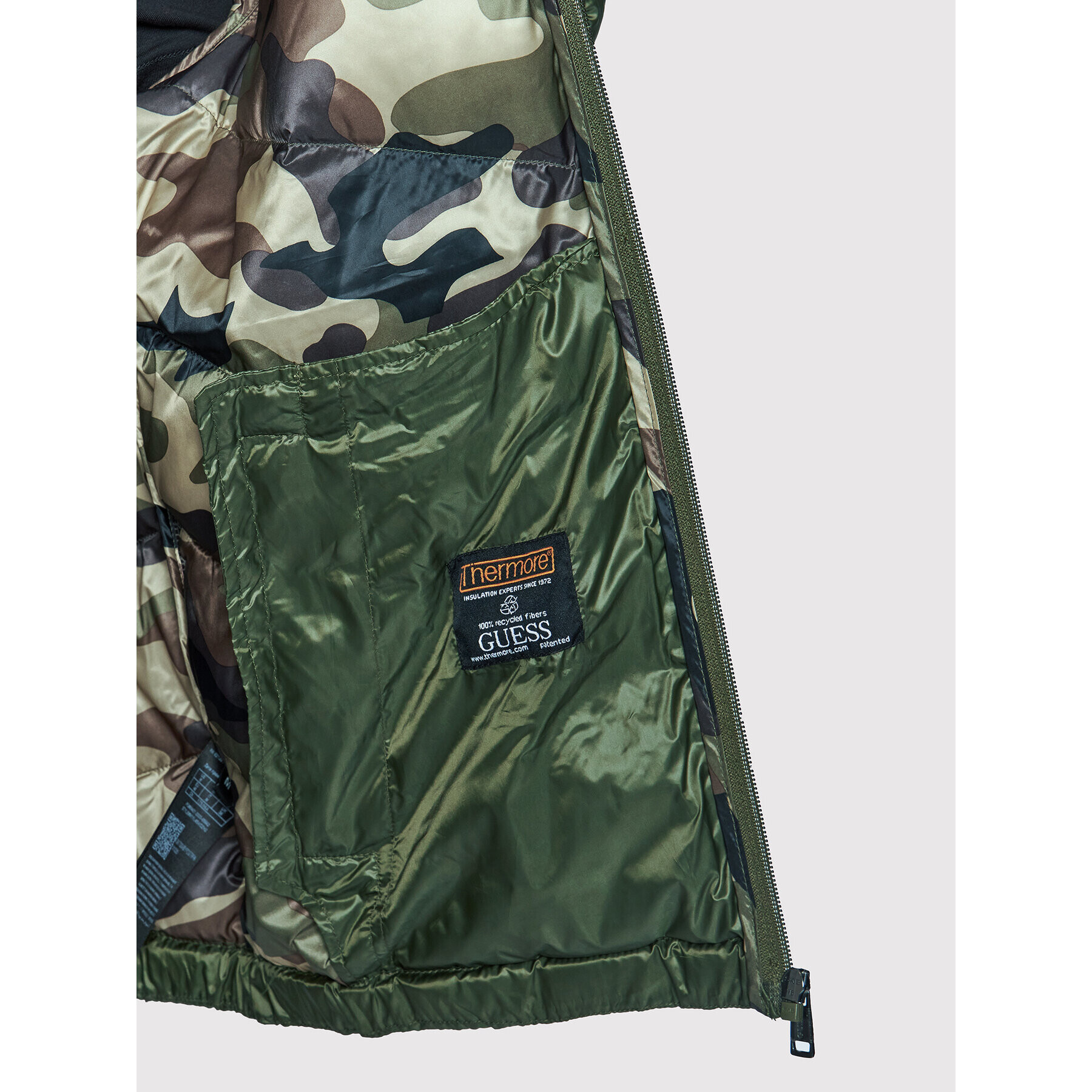 Guess Пухено яке M1YL45 WDZH2 Зелен Regular Fit - Pepit.bg