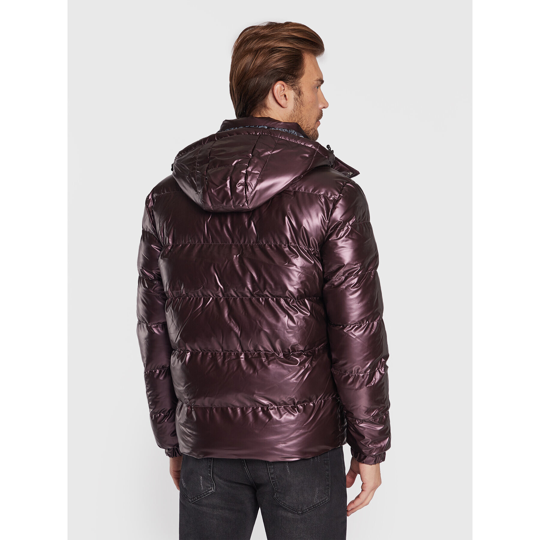 Guess Пухено яке M2BL42 WEZH0 Бордо Regular Fit - Pepit.bg