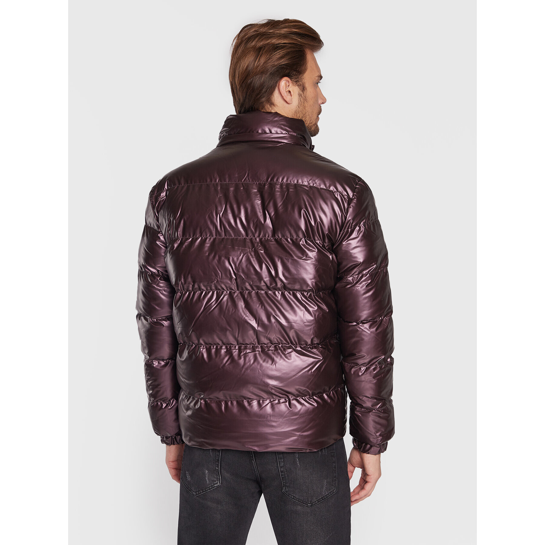 Guess Пухено яке M2BL42 WEZH0 Бордо Regular Fit - Pepit.bg