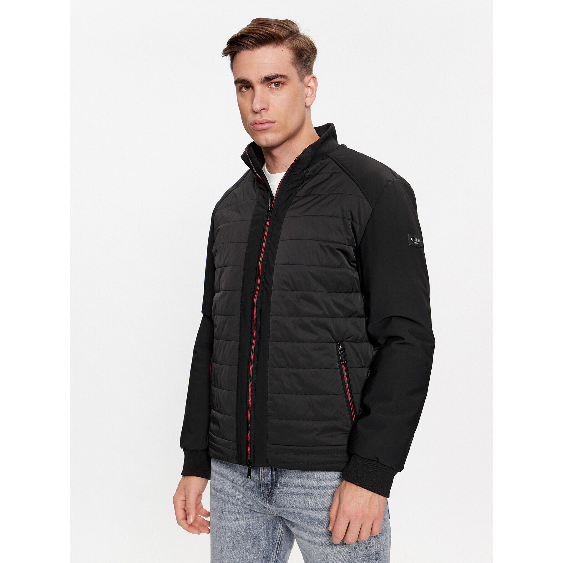Guess Пухено яке M3BL11 WFOO0 Черен Regular Fit - Pepit.bg