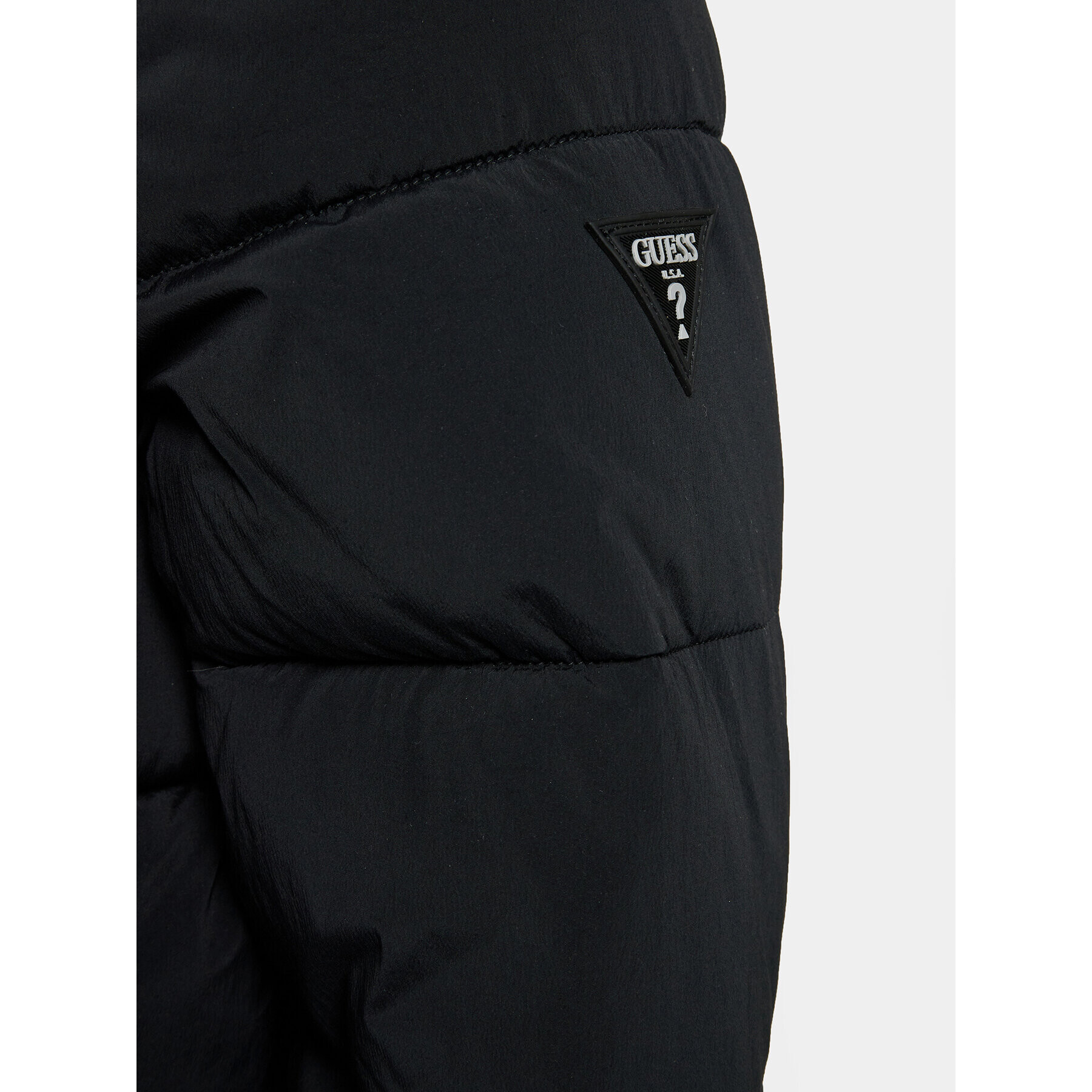 Guess Пухено яке M3BL18 WFOU2 Черен Regular Fit - Pepit.bg