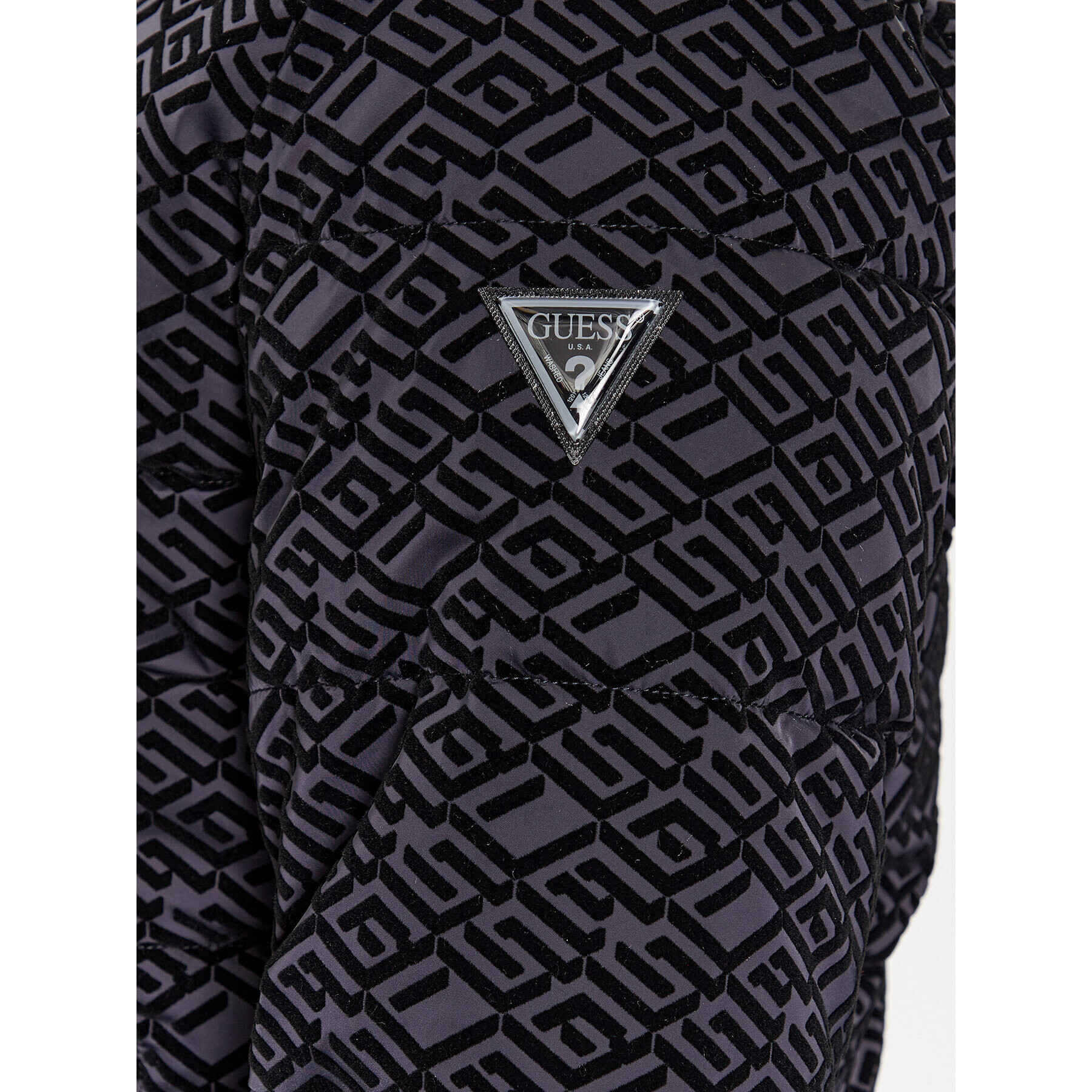 Guess Пухено яке M3BL19 WFOV0 Черен Regular Fit - Pepit.bg