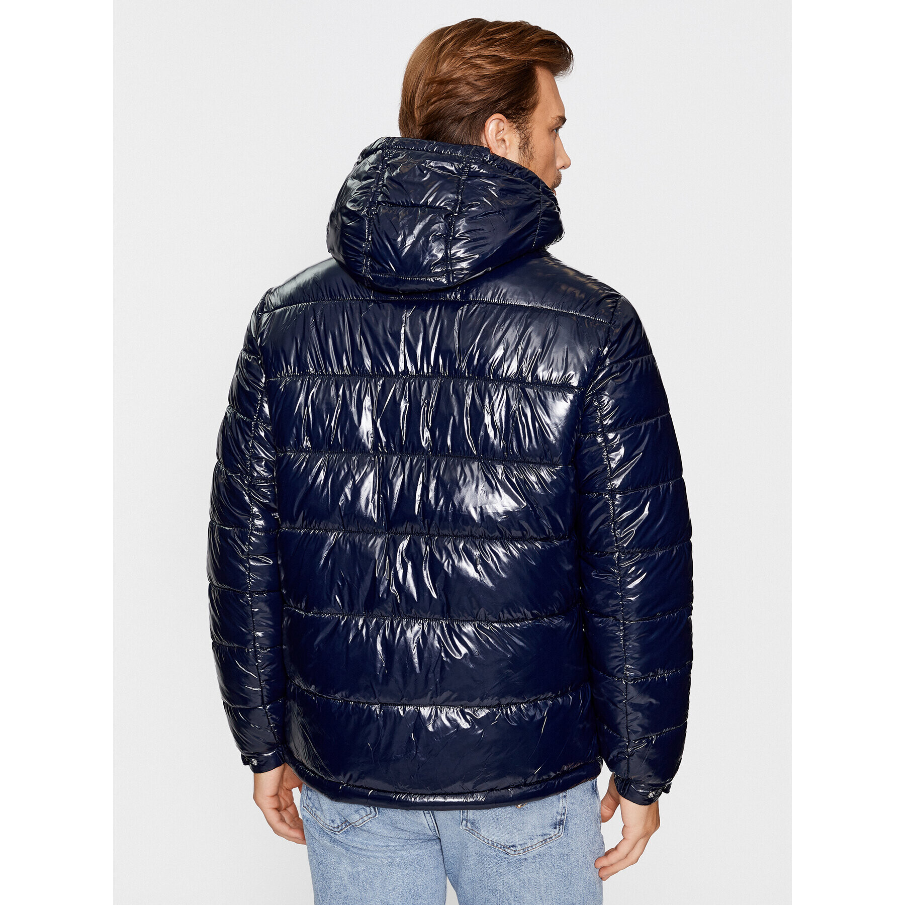 Guess Пухено яке M3BL27 WFP42 Тъмносин Regular Fit - Pepit.bg