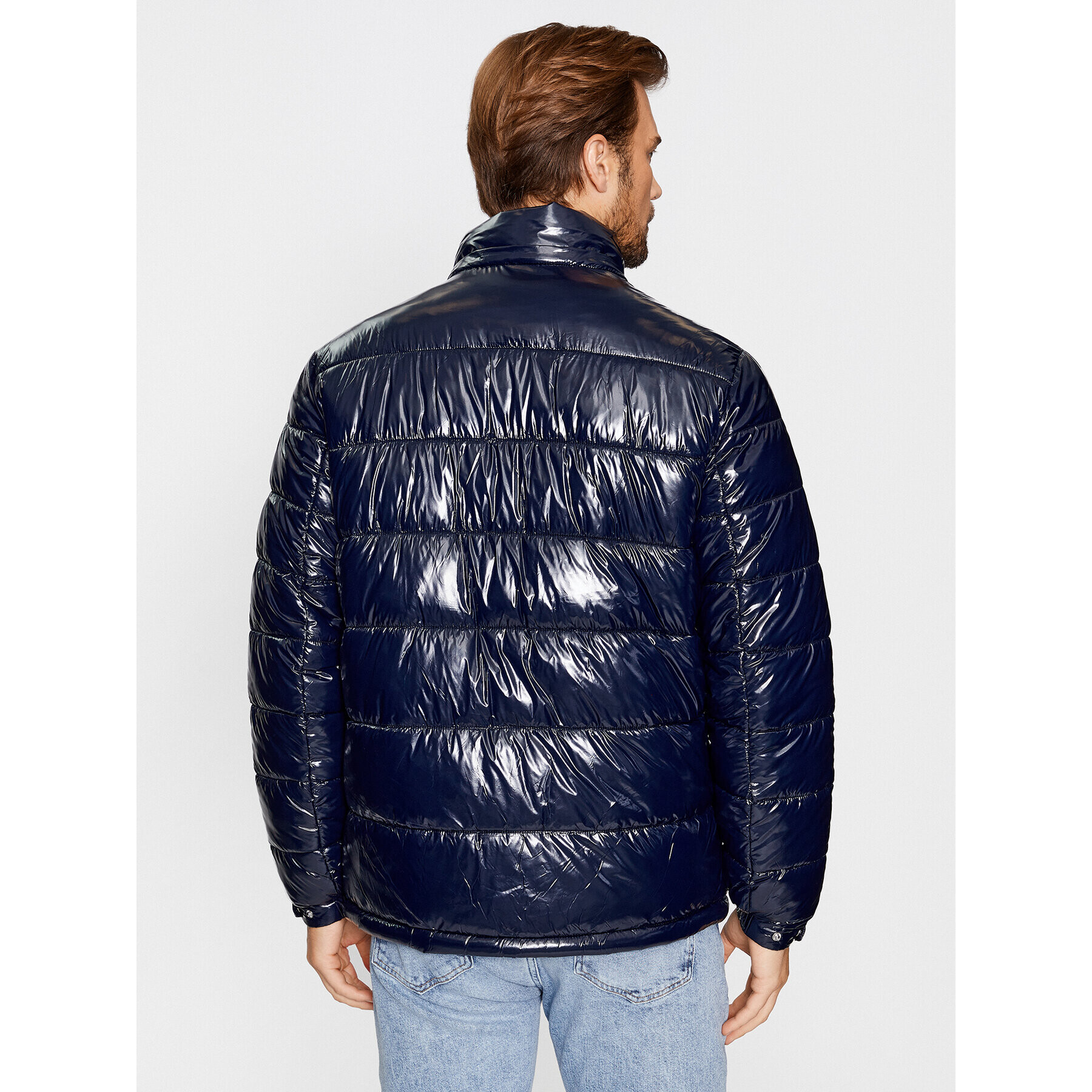 Guess Пухено яке M3BL27 WFP42 Тъмносин Regular Fit - Pepit.bg
