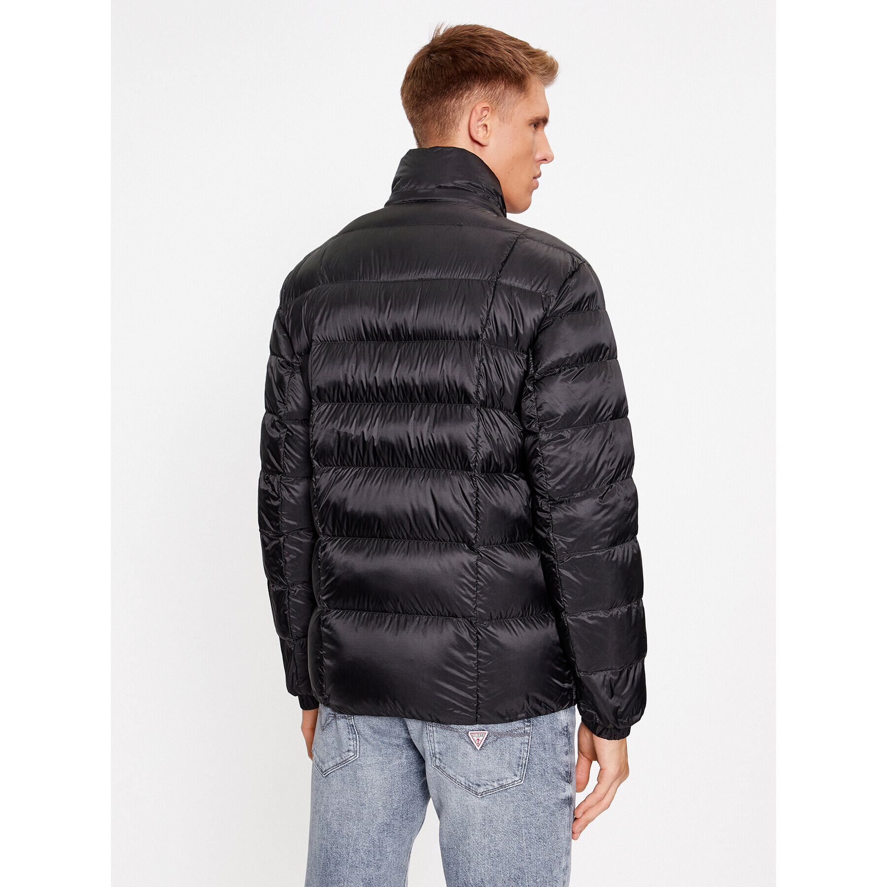 Guess Пухено яке M3BL36 WF4F0 Черен Regular Fit - Pepit.bg