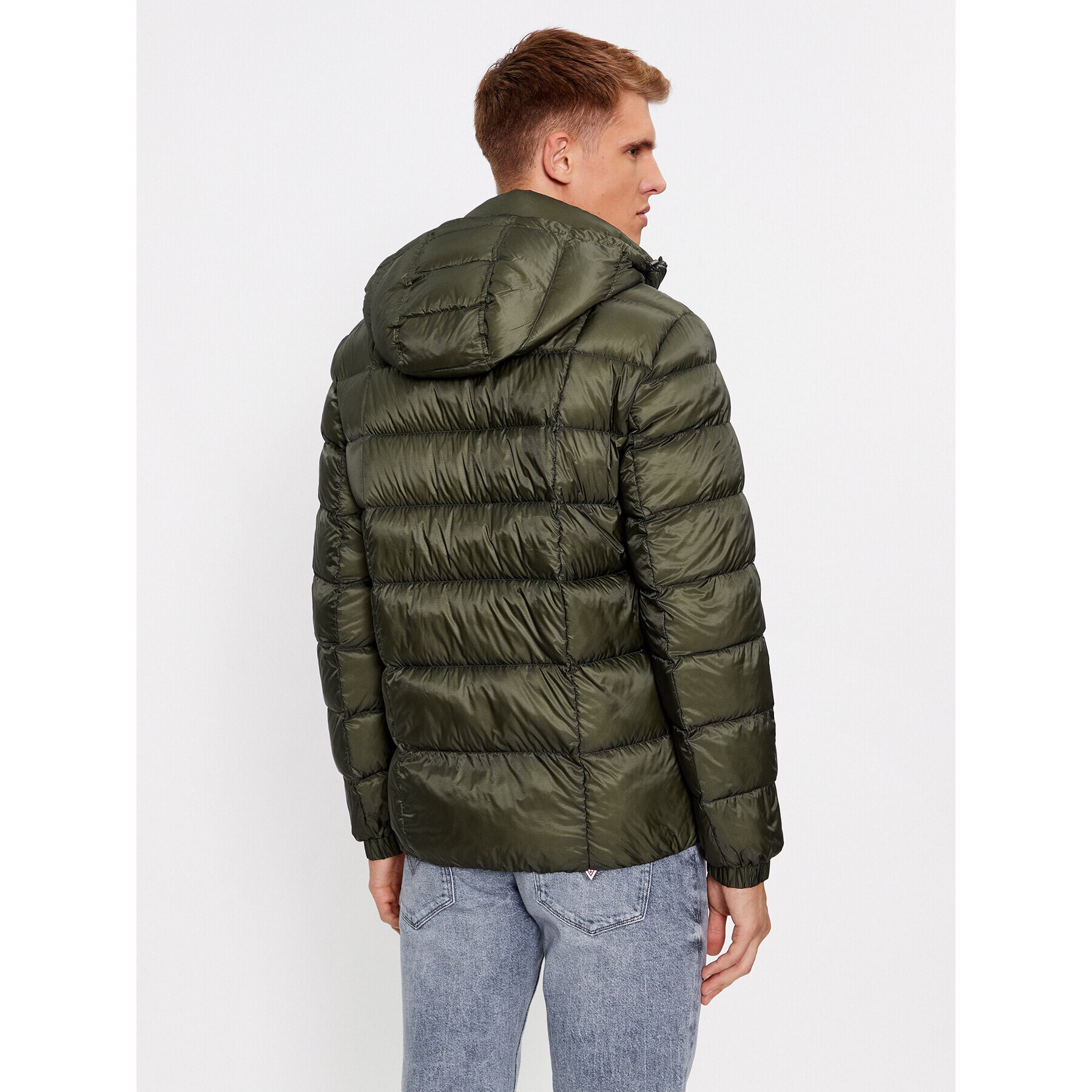 Guess Пухено яке M3BL36 WF4F0 Каки Regular Fit - Pepit.bg