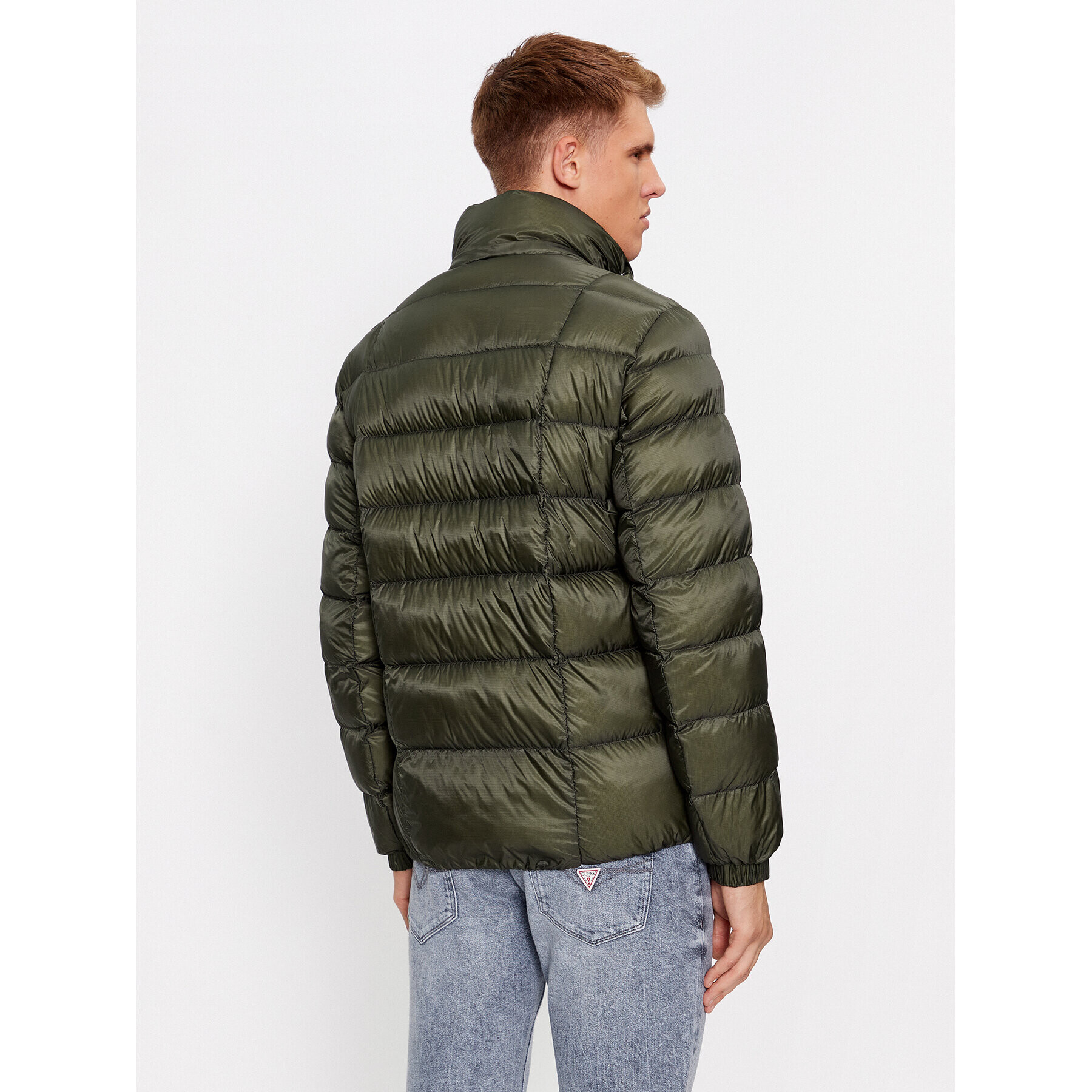 Guess Пухено яке M3BL36 WF4F0 Каки Regular Fit - Pepit.bg