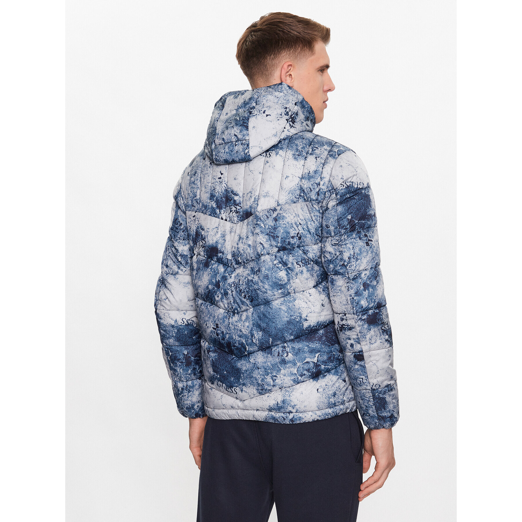 Guess Пухено яке M3YL45 WFHG2 Син Regular Fit - Pepit.bg
