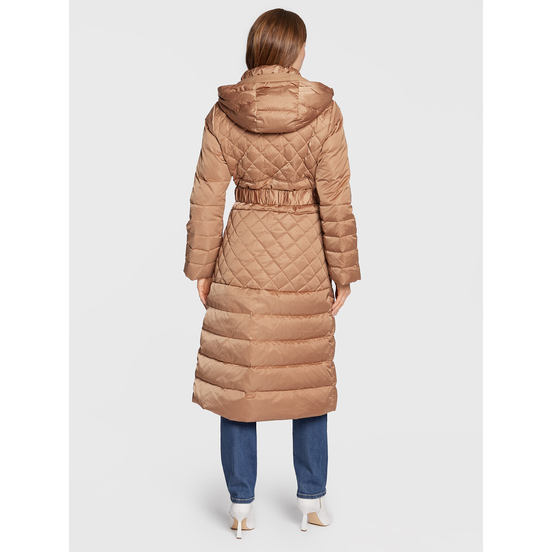 Guess Пухено яке Marlene W2BL64 WEX52 Кафяв Regular Fit - Pepit.bg