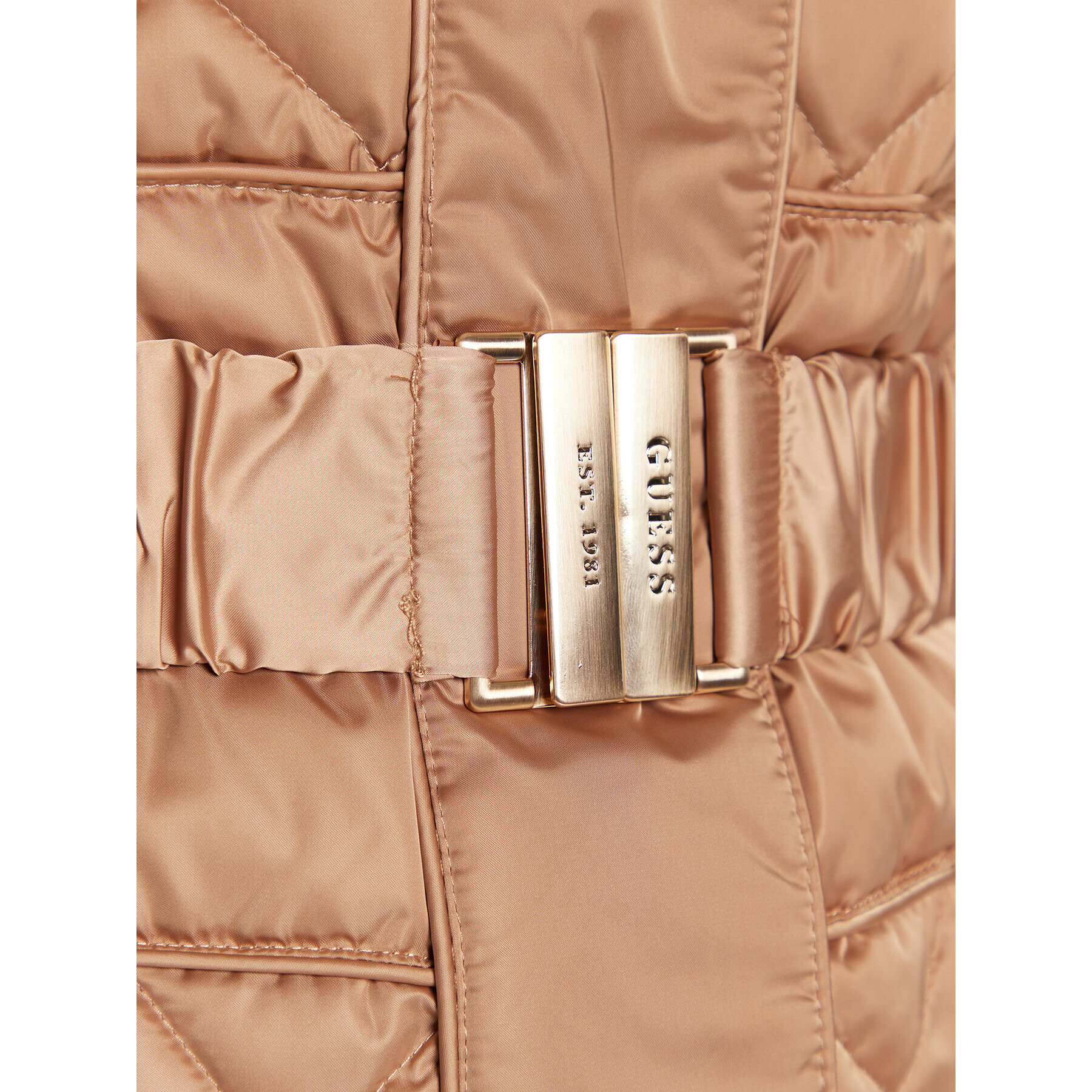 Guess Пухено яке Marlene W2BL64 WEX52 Кафяв Regular Fit - Pepit.bg
