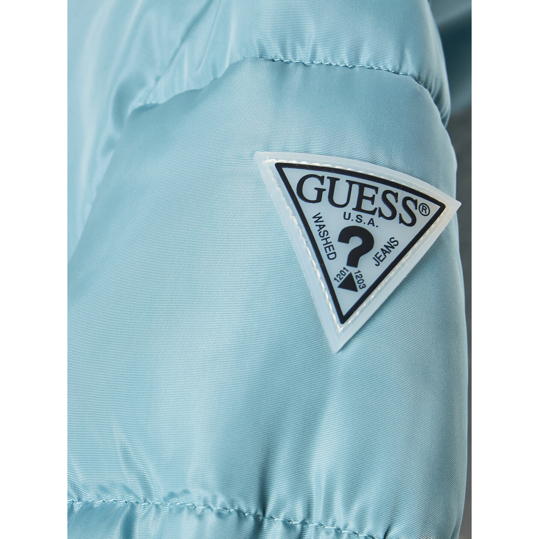 Guess Пухено яке N3BL02 WB240 Син Regular Fit - Pepit.bg